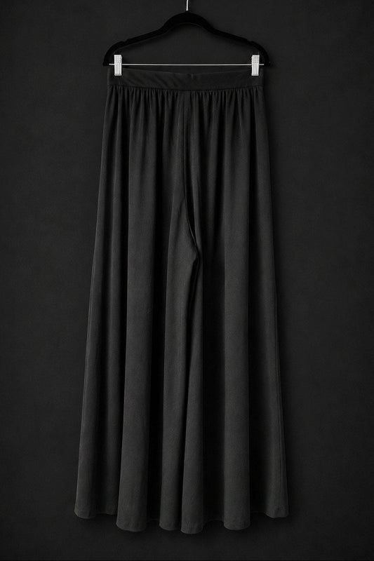 Vintage Wide Leg Hose, Schwarz, M–L theplaincircle vintage