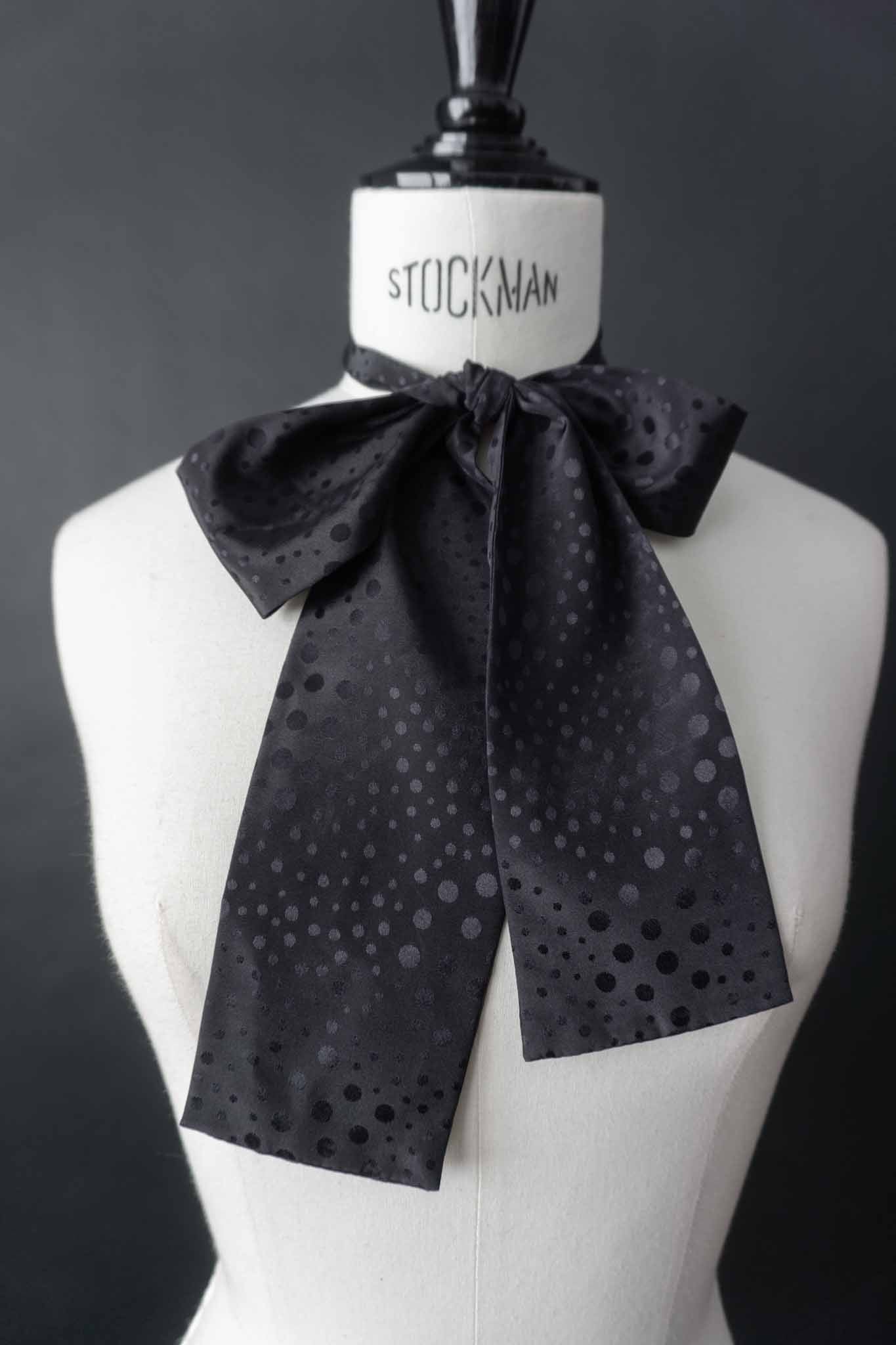 Vintage Schleifen-Krawatte Seide theplaincircle vintage