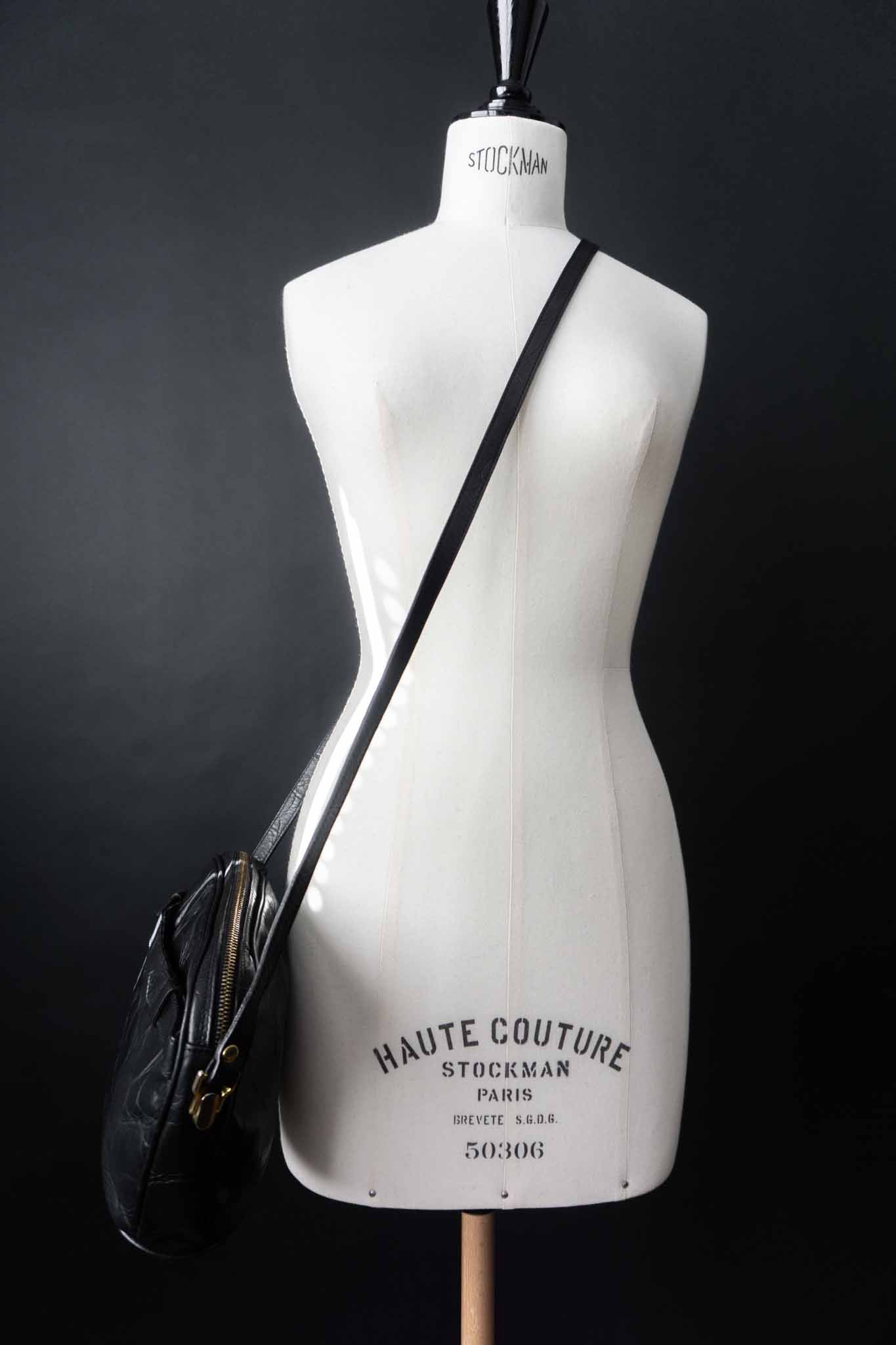 Vintage Ledertasche Kroko theplaincircle vintage