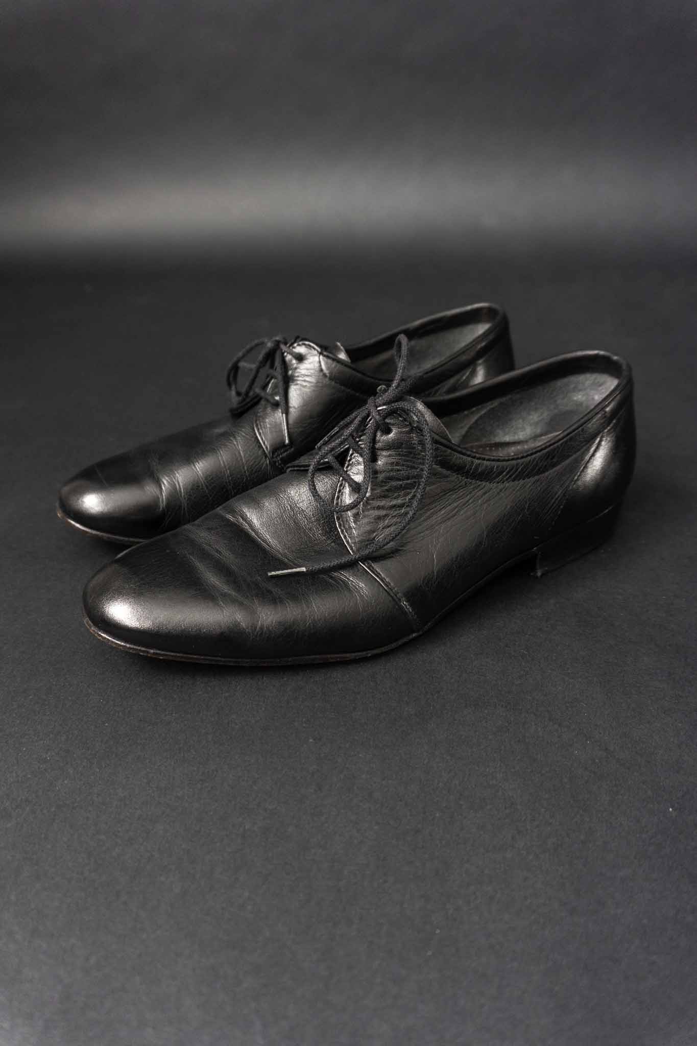 vintage black leather shoes