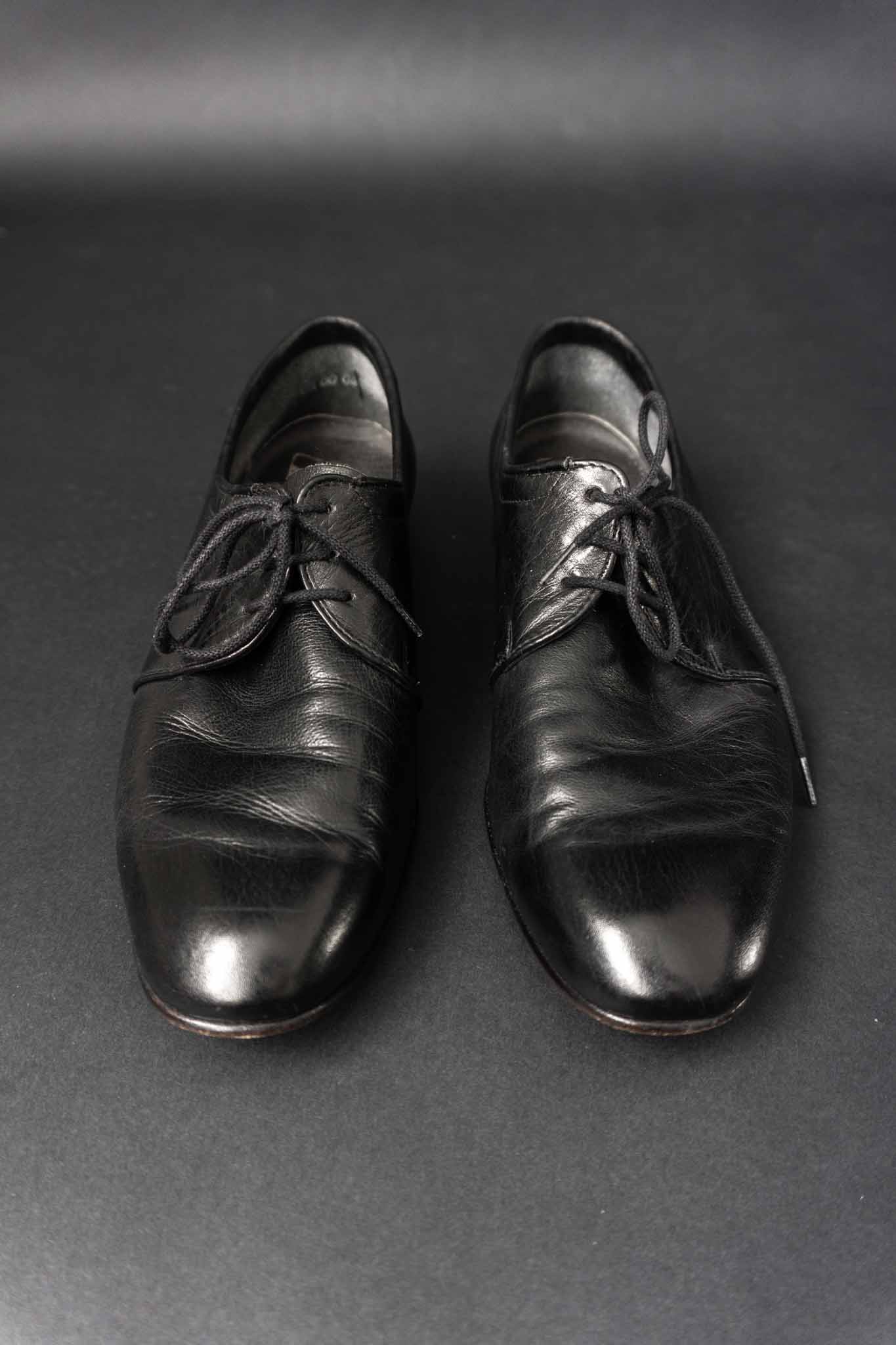 vintage black leather shoes