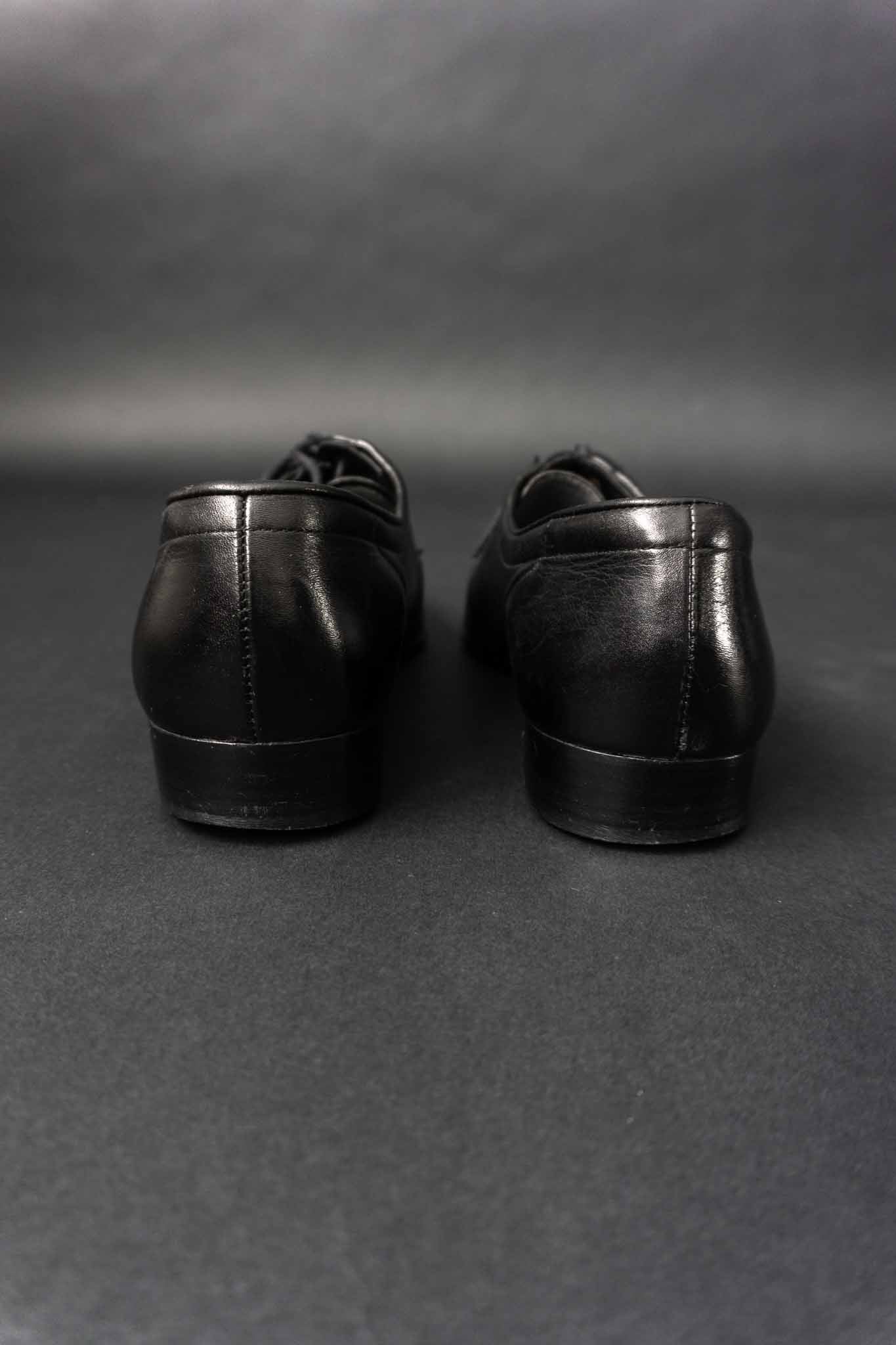 vintage black leather shoes