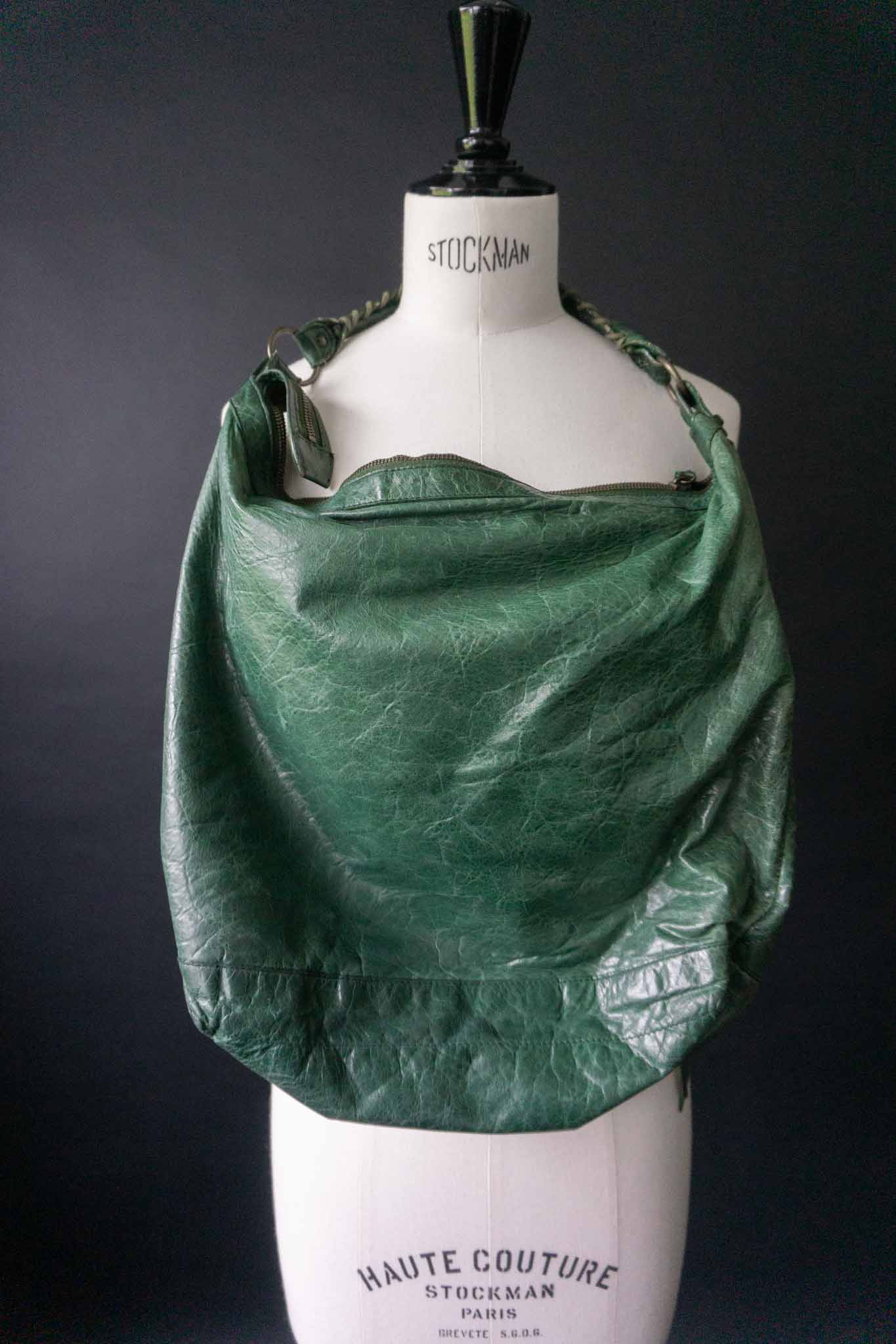 balenciaga motorcycle bag grün vintage