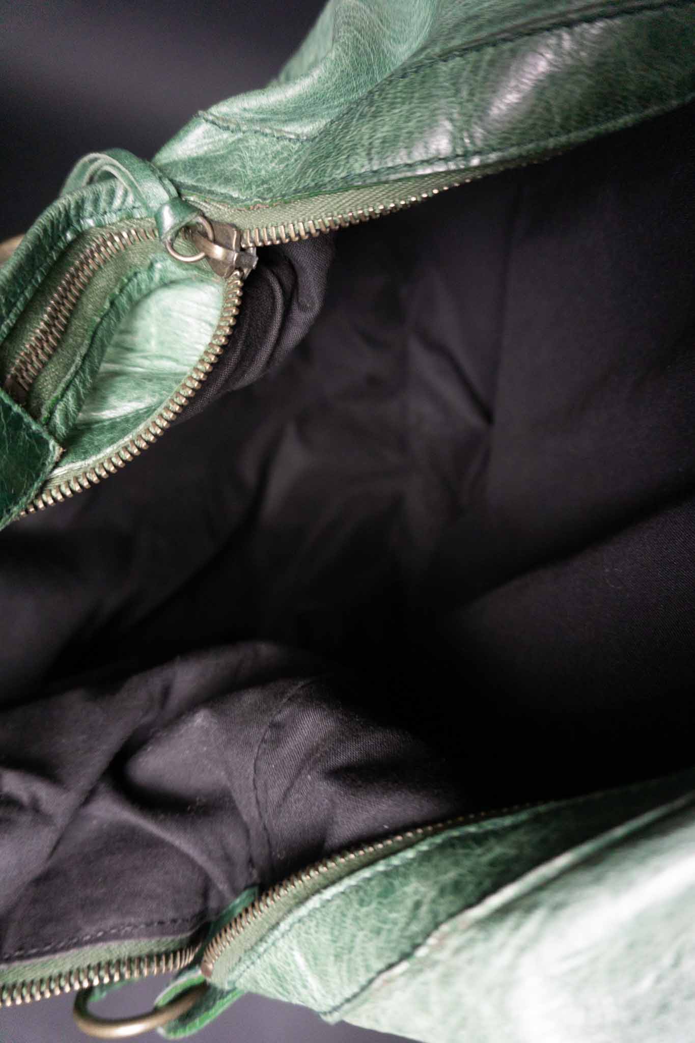 balenciaga motorcycle bag grün vintage