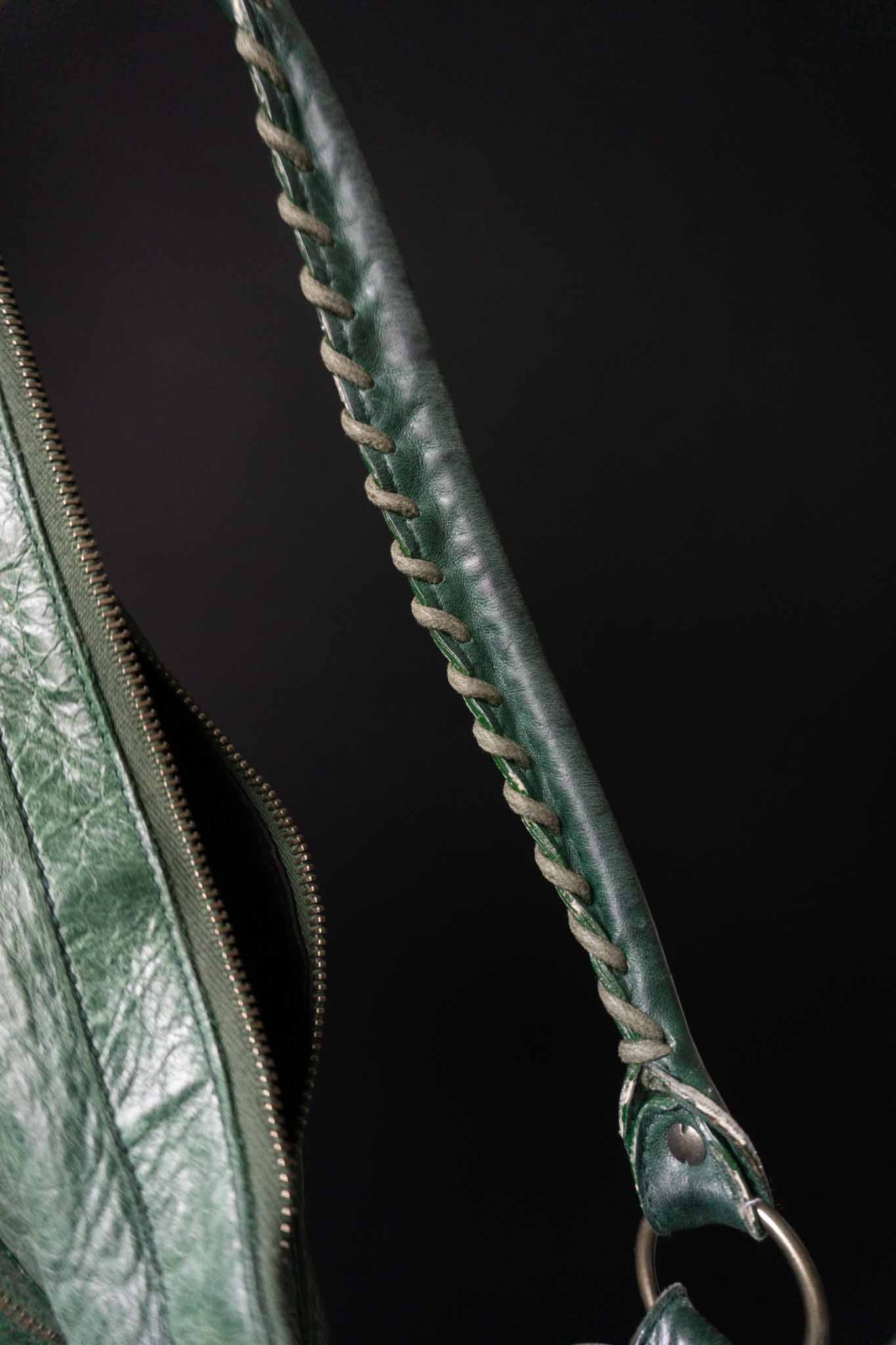 balenciaga motorcycle bag grün vintage