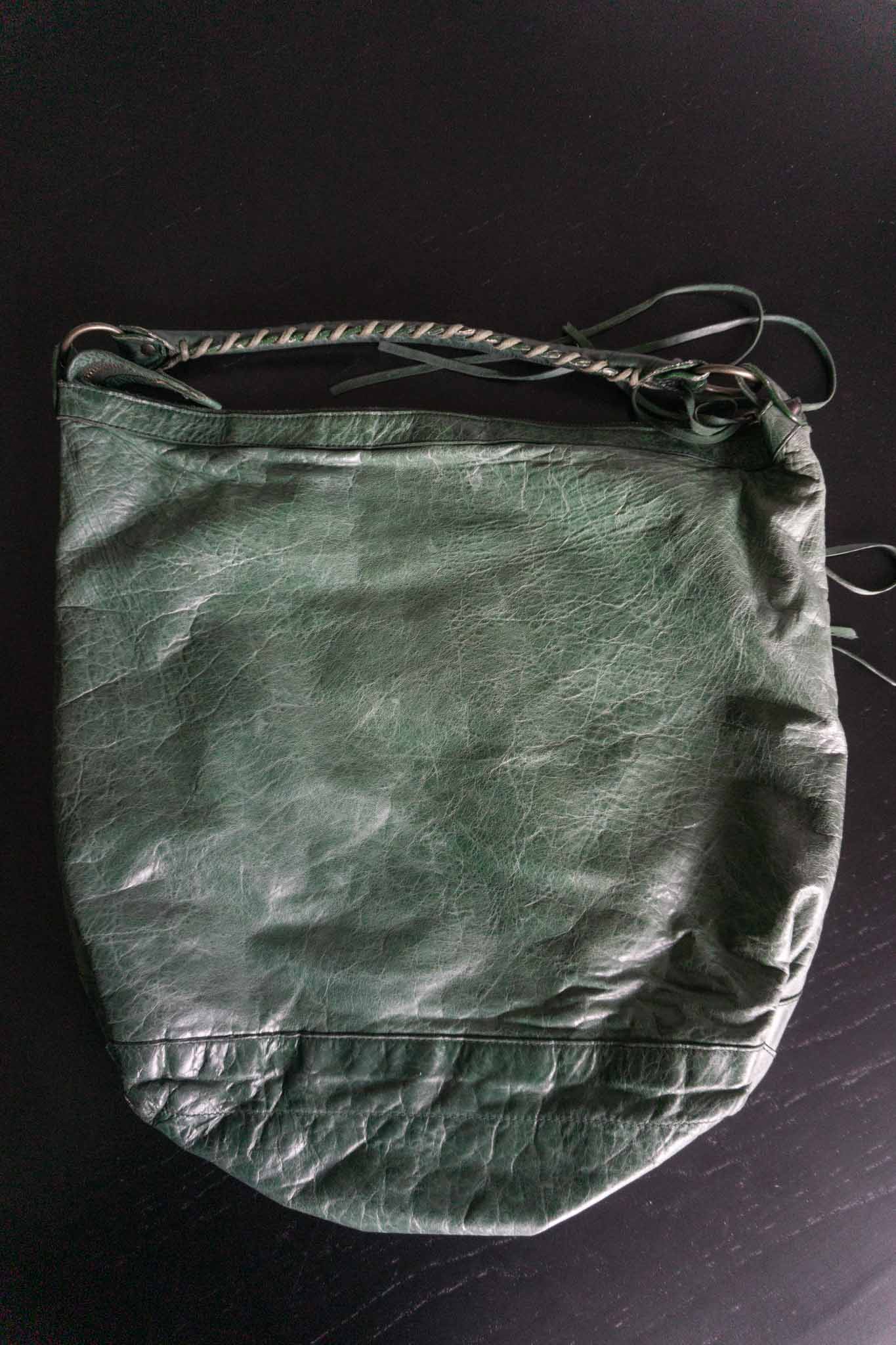 balenciaga motorcycle bag grün vintage