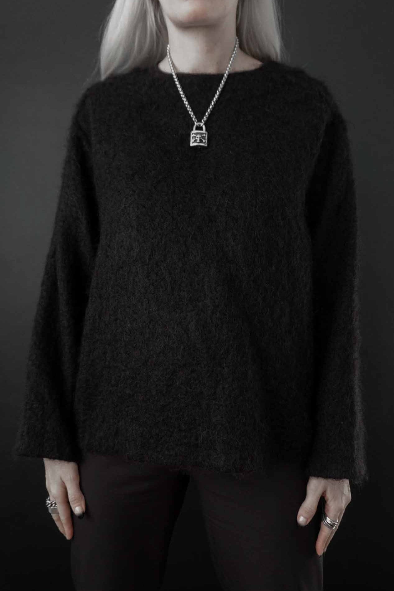 vintage gothic luxury mohair knit