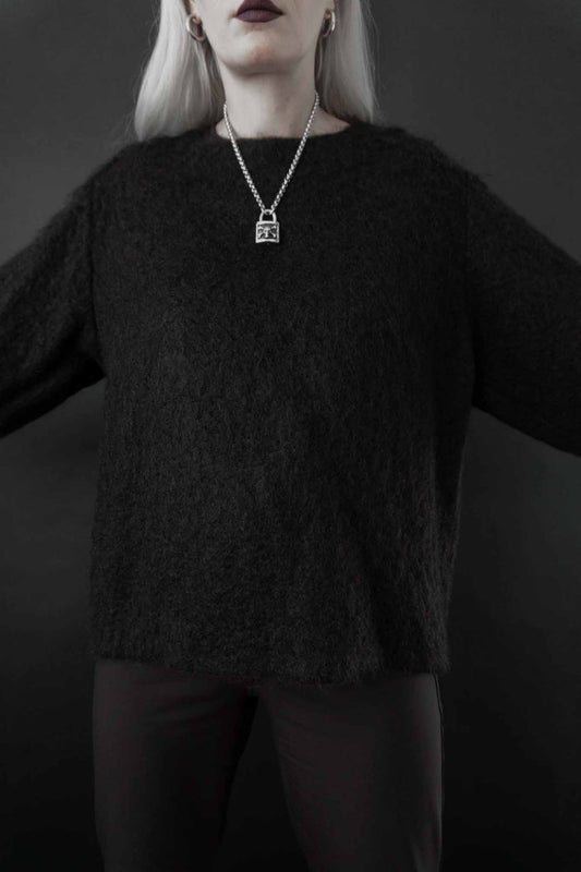 vintage gothic luxury mohair knit