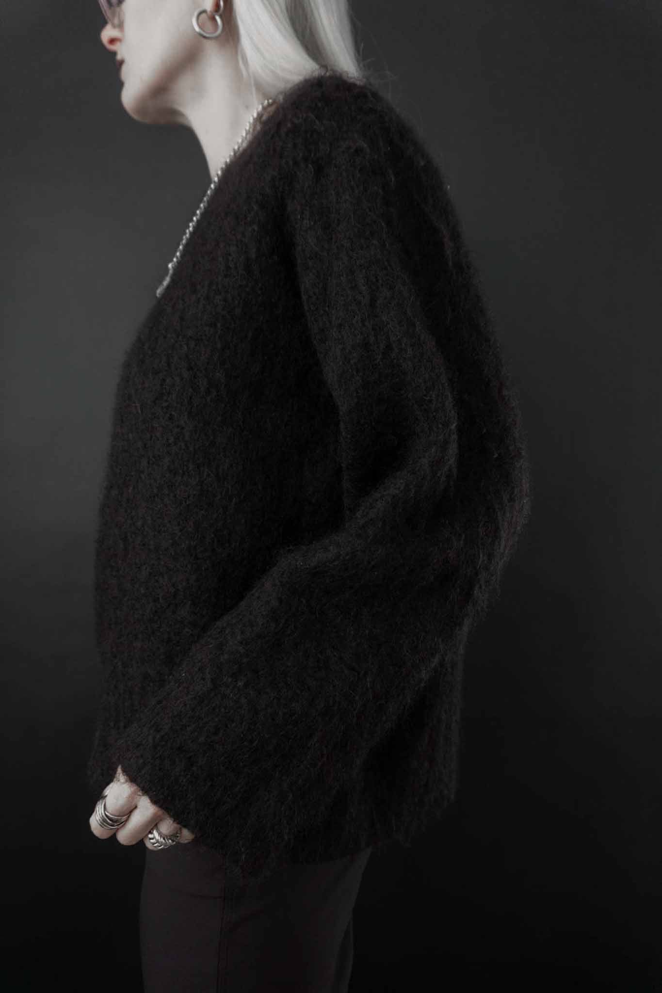 vintage gothic luxury mohair knit