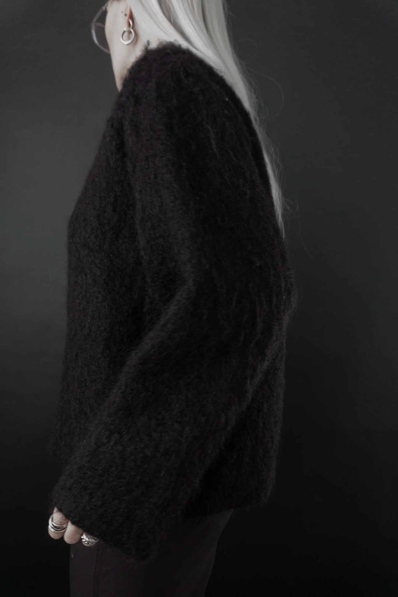 vintage gothic luxury mohair knit