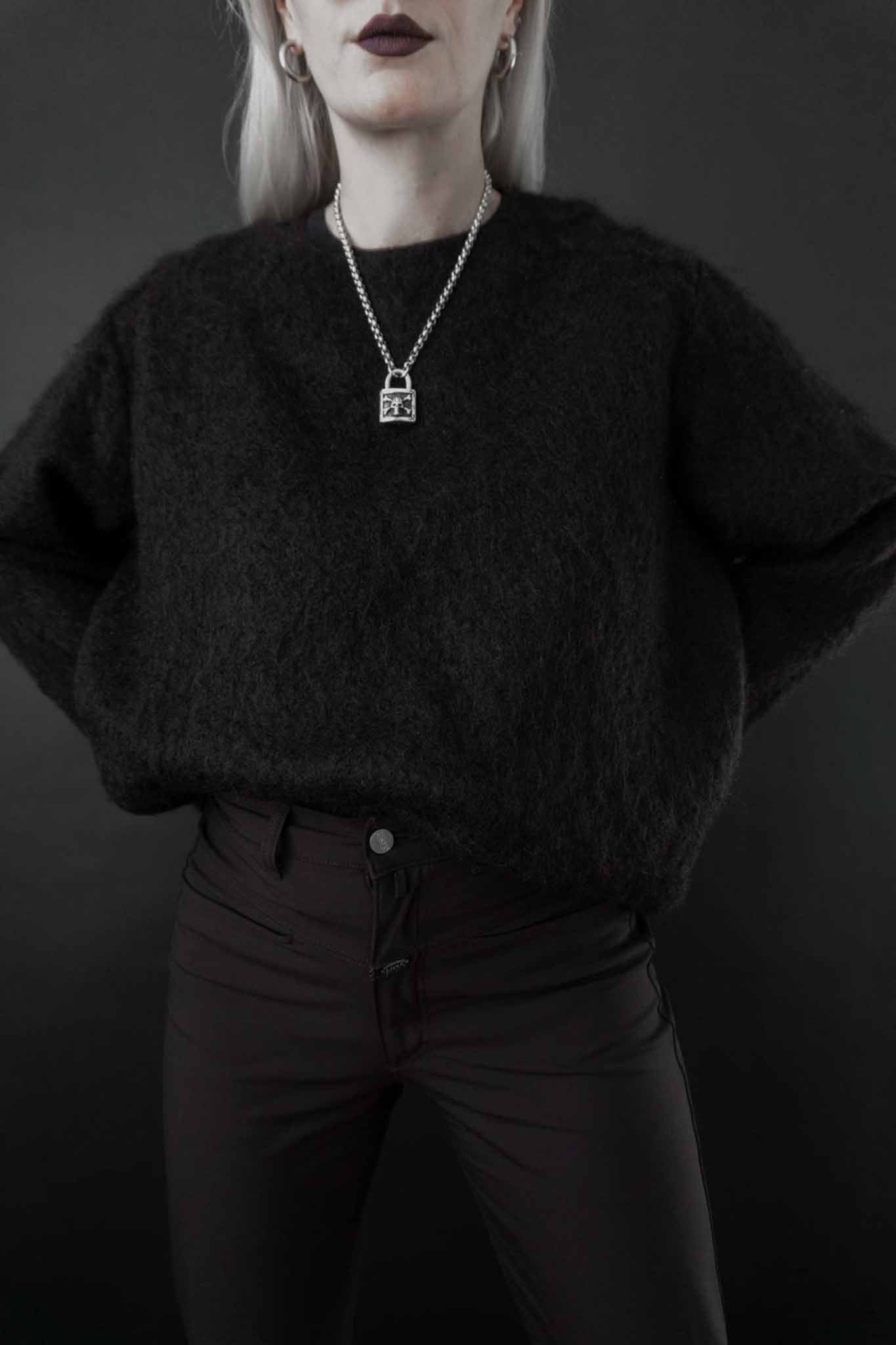 vintage gothic luxury mohair knit