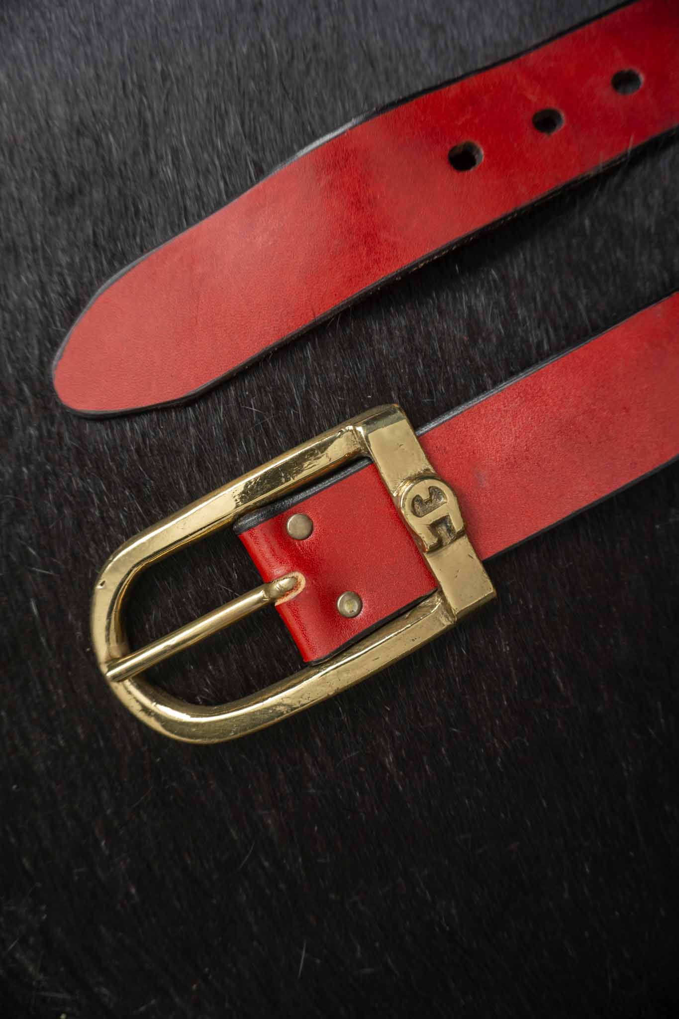 Vintage 70s Vintage Aigner Gürtel Rot Leder theplaincircle vintage