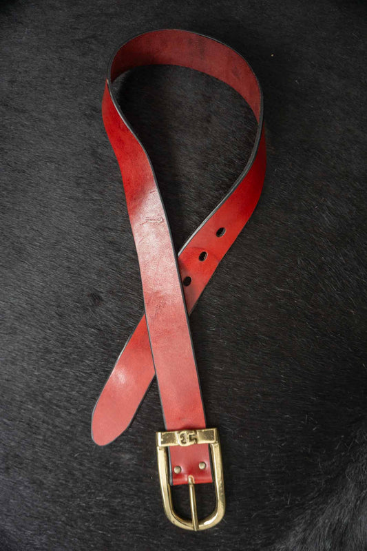 Vintage 70s Vintage Aigner Gürtel Rot Leder theplaincircle vintage
