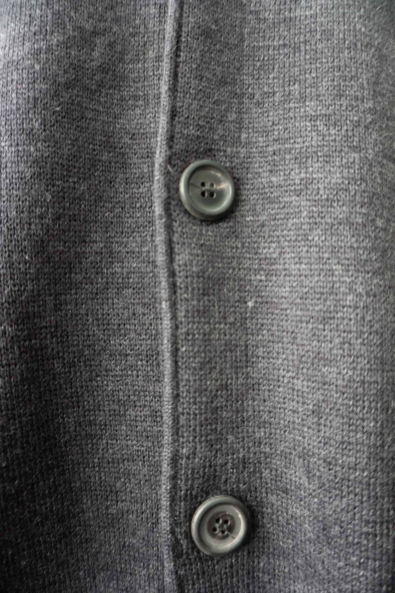 Vintage Wollstrickjacke anthrazit Oversized – theplaincircle vintage
