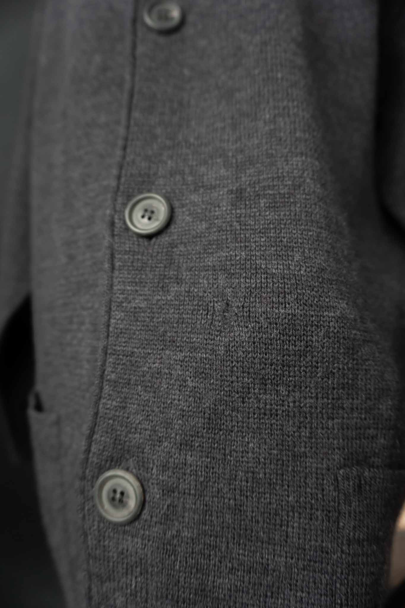 Vintage Wollstrickjacke anthrazit Oversized – theplaincircle vintage