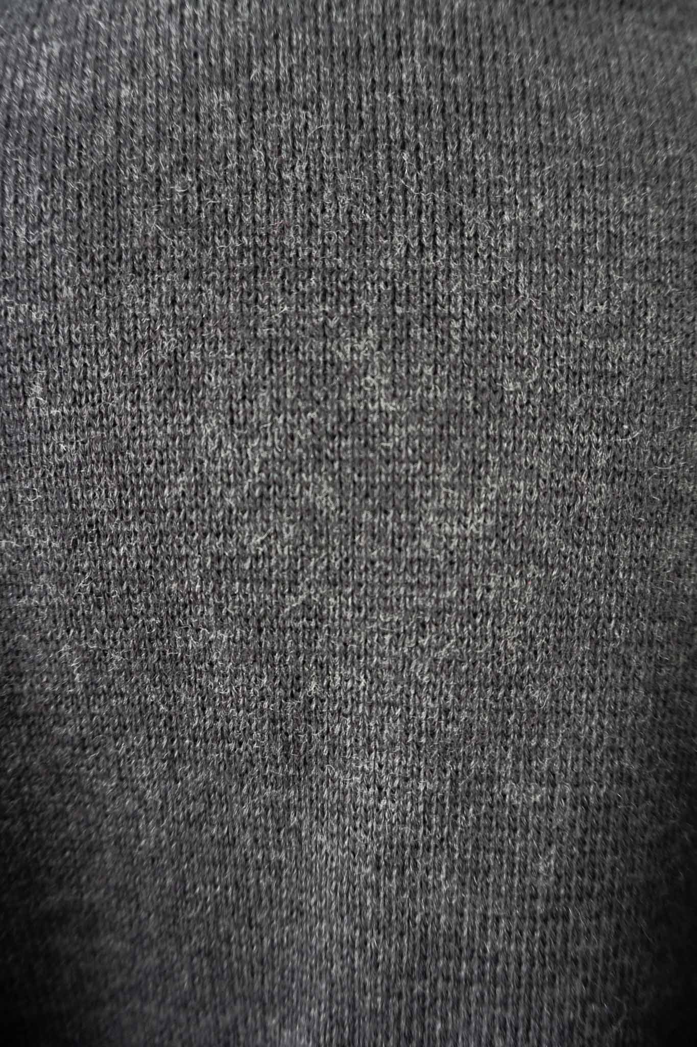 Vintage Wollstrickjacke anthrazit Oversized – theplaincircle vintage