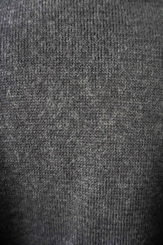 Vintage Wollstrickjacke anthrazit Oversized – theplaincircle vintage