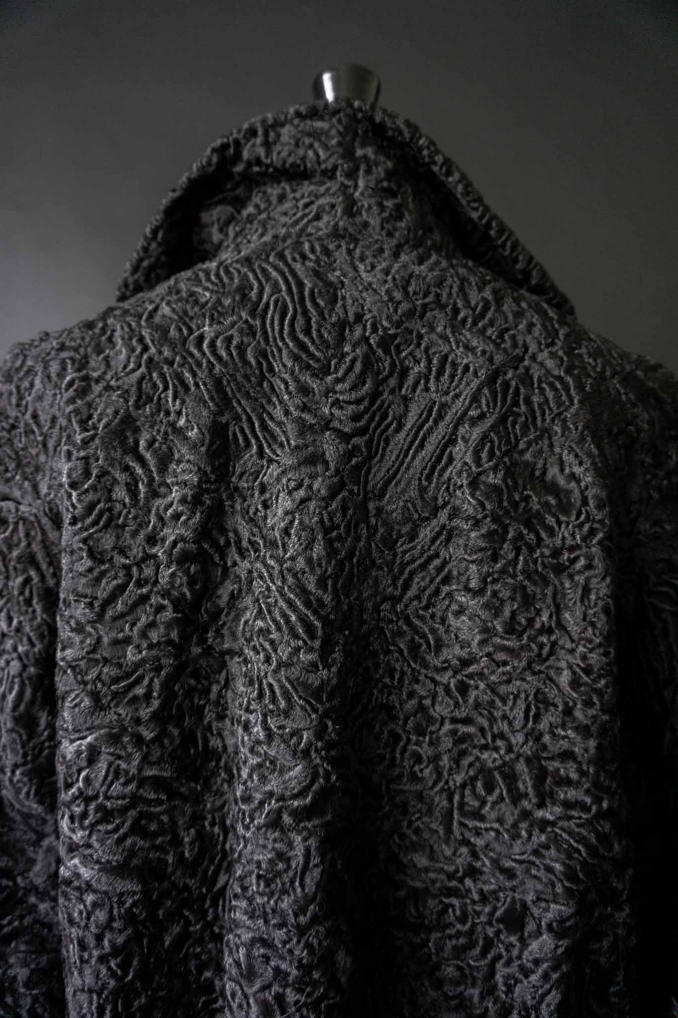 Vintage Swakara Persianer Mantel in Schwarz