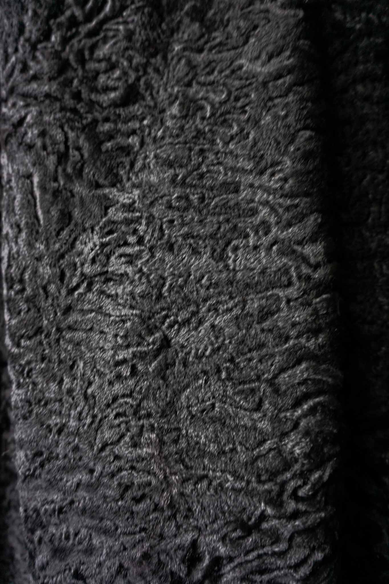 70s Persianer Mantel Schwarz Swakara Vintage