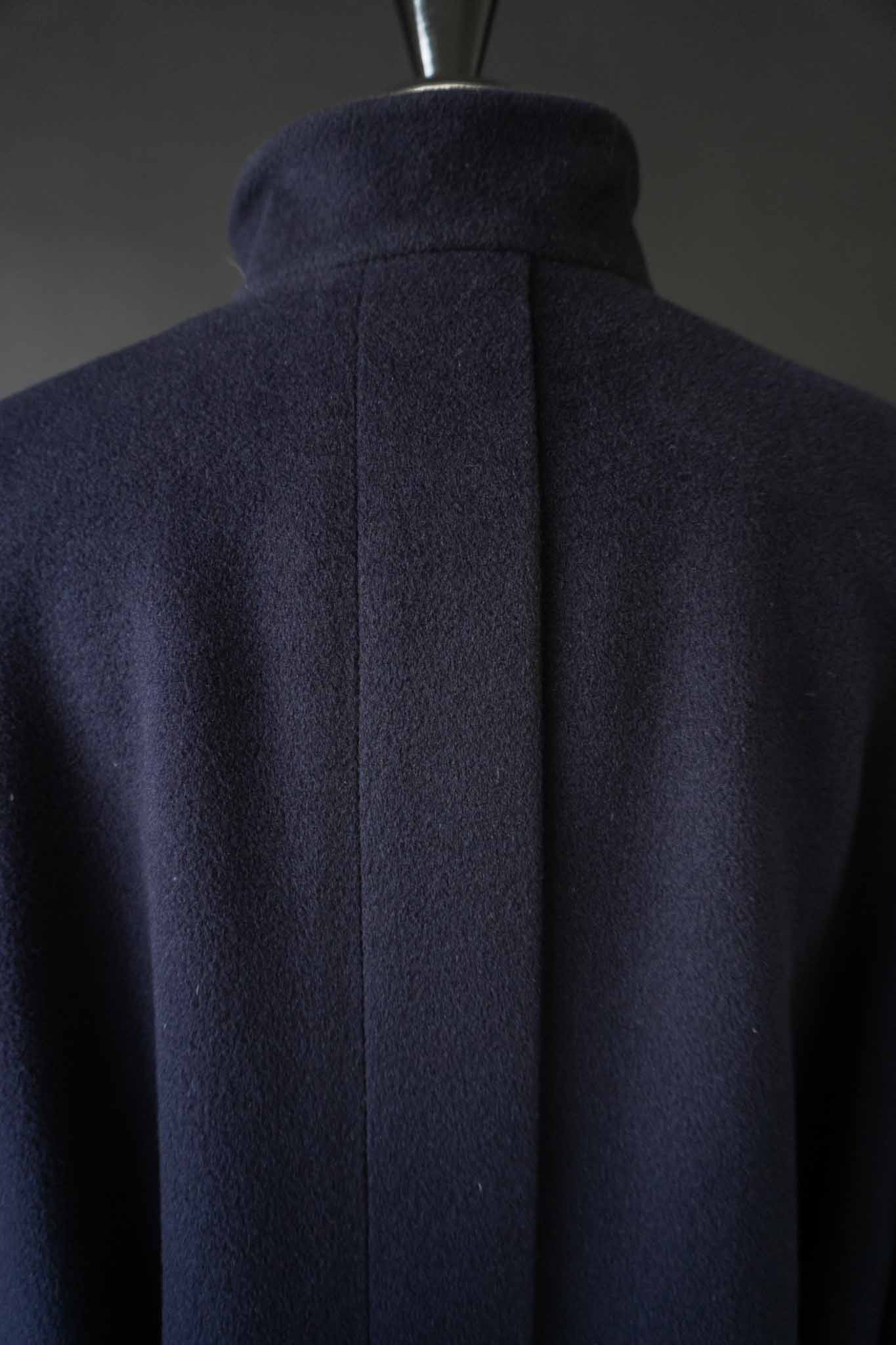 Langer 80s vintage Mantel aus Schurwolle und Angora