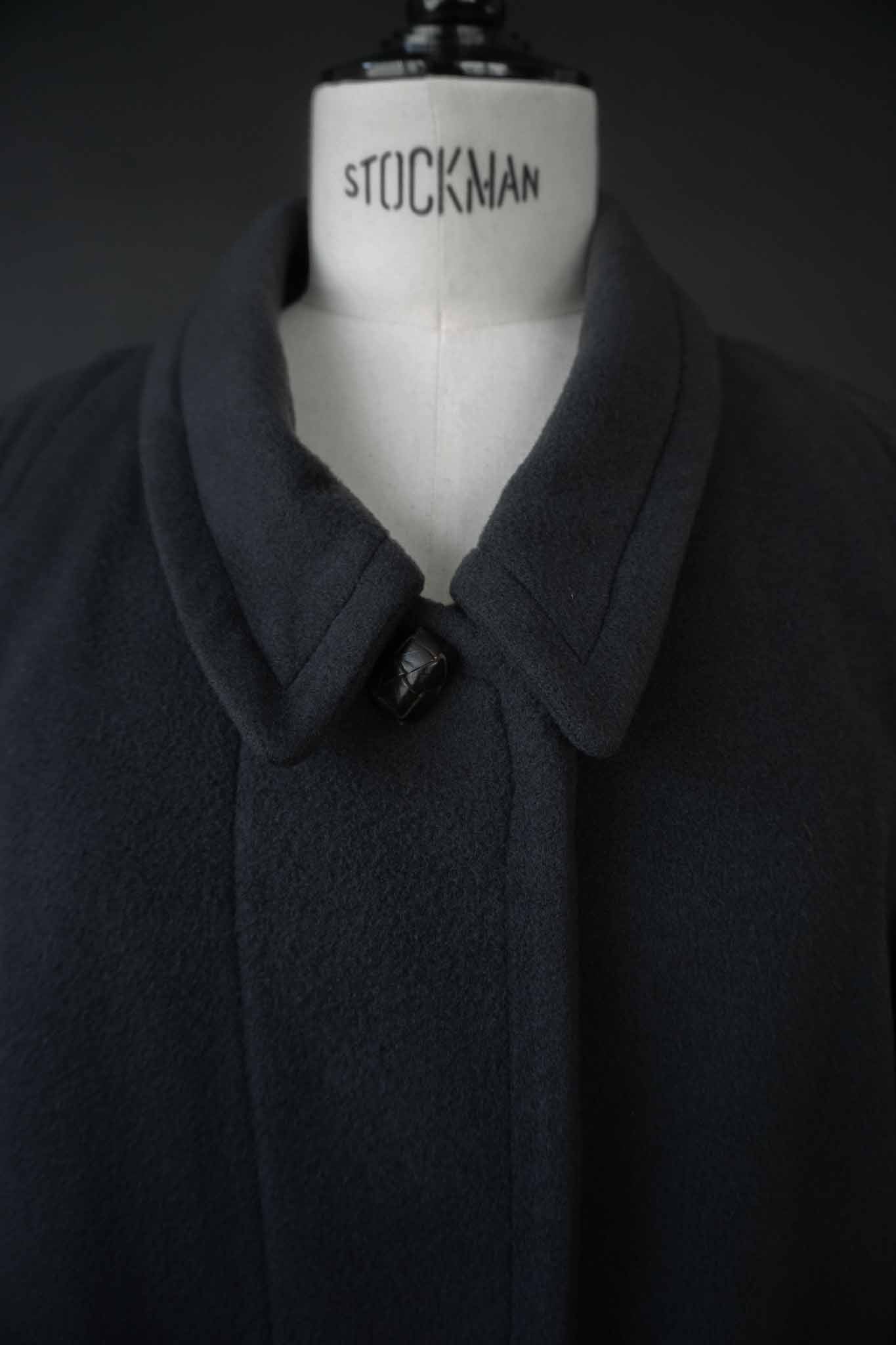 Jil Sander Vintage Mantel 100 % Kaschmir in Dunkelgrau – langer Designer Coat