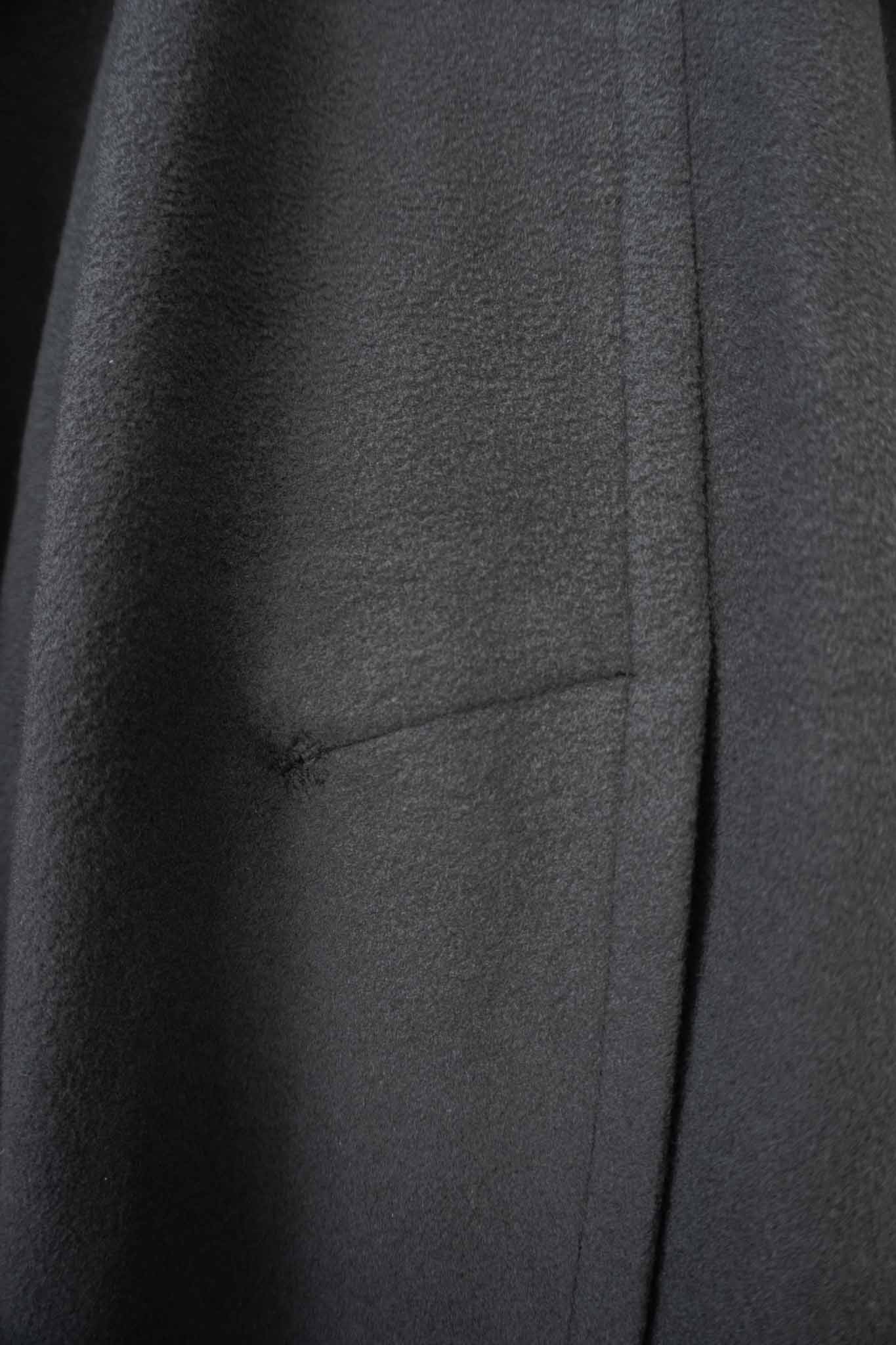 Jil Sander Vintage Mantel 100 % Kaschmir in Dunkelgrau – langer Designer Coat