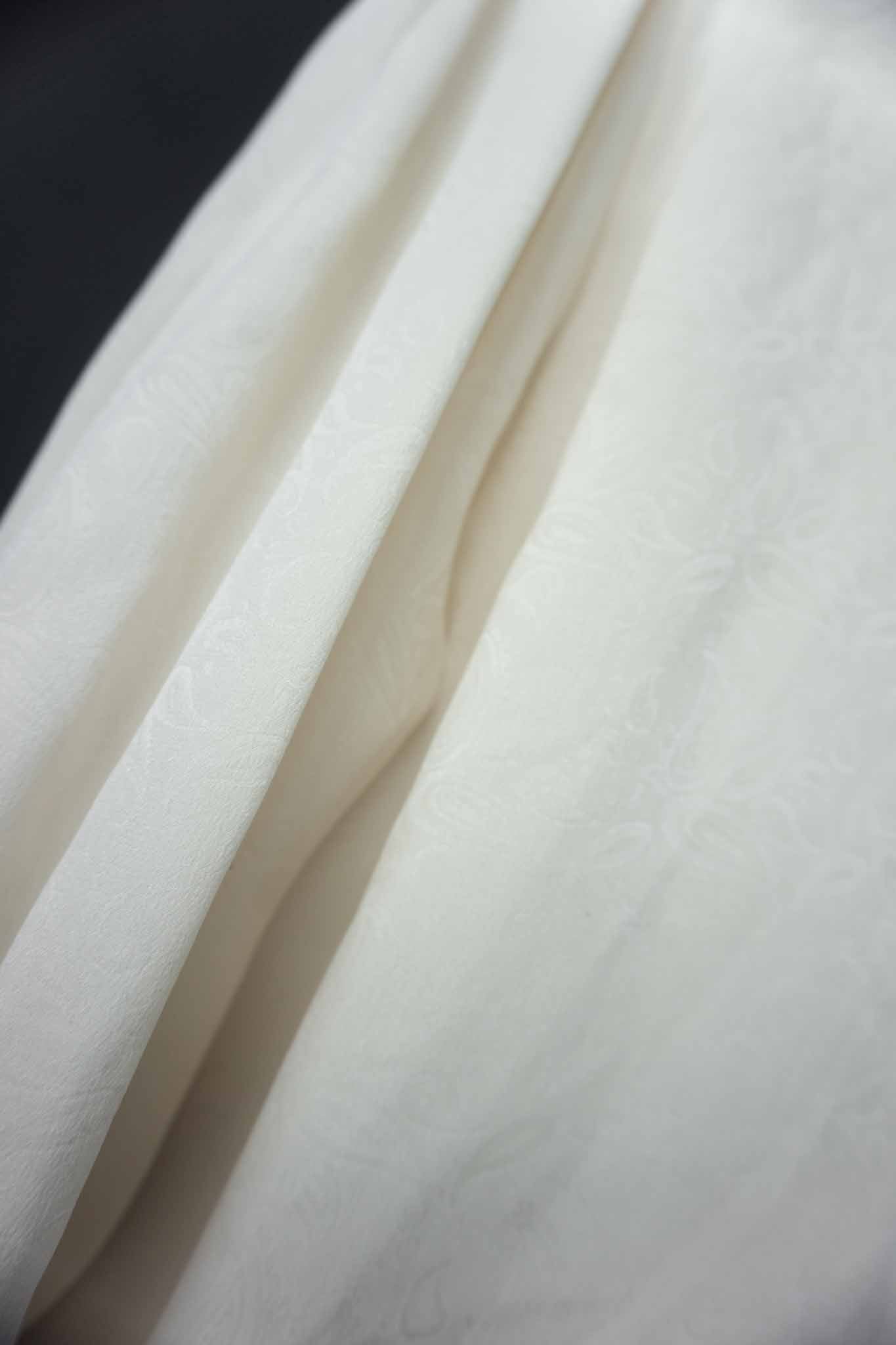 Vintage Seidenbluse Paisley Jacquard Goldknöpfe – theplaincircle vintage