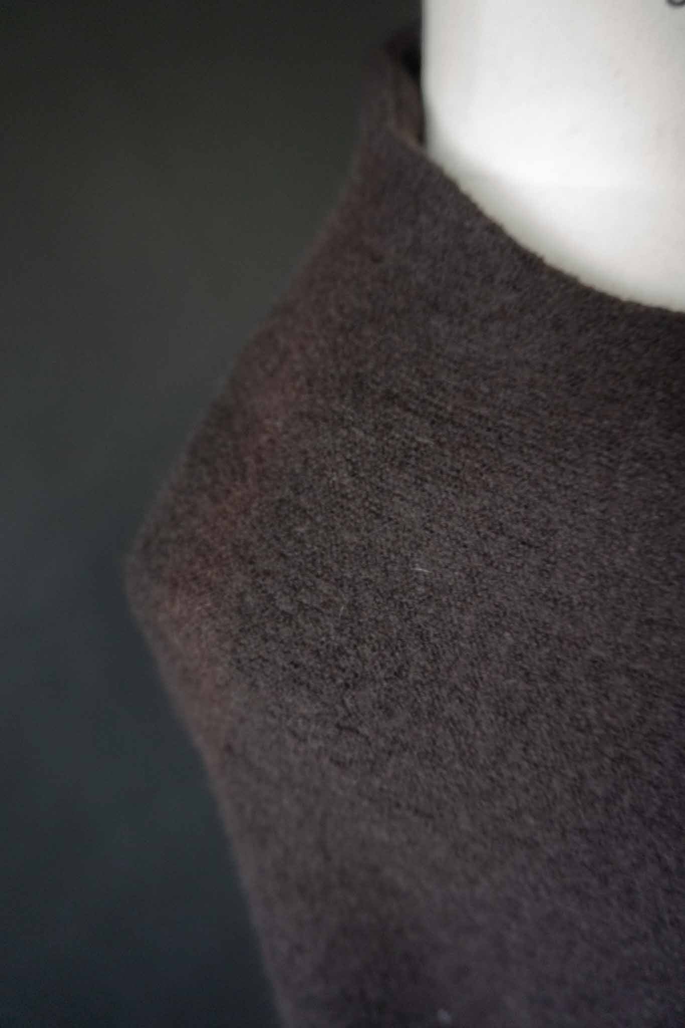 Oversized schwarzes Cape aus gewalkter Wolle mit Batwing Ärmeln