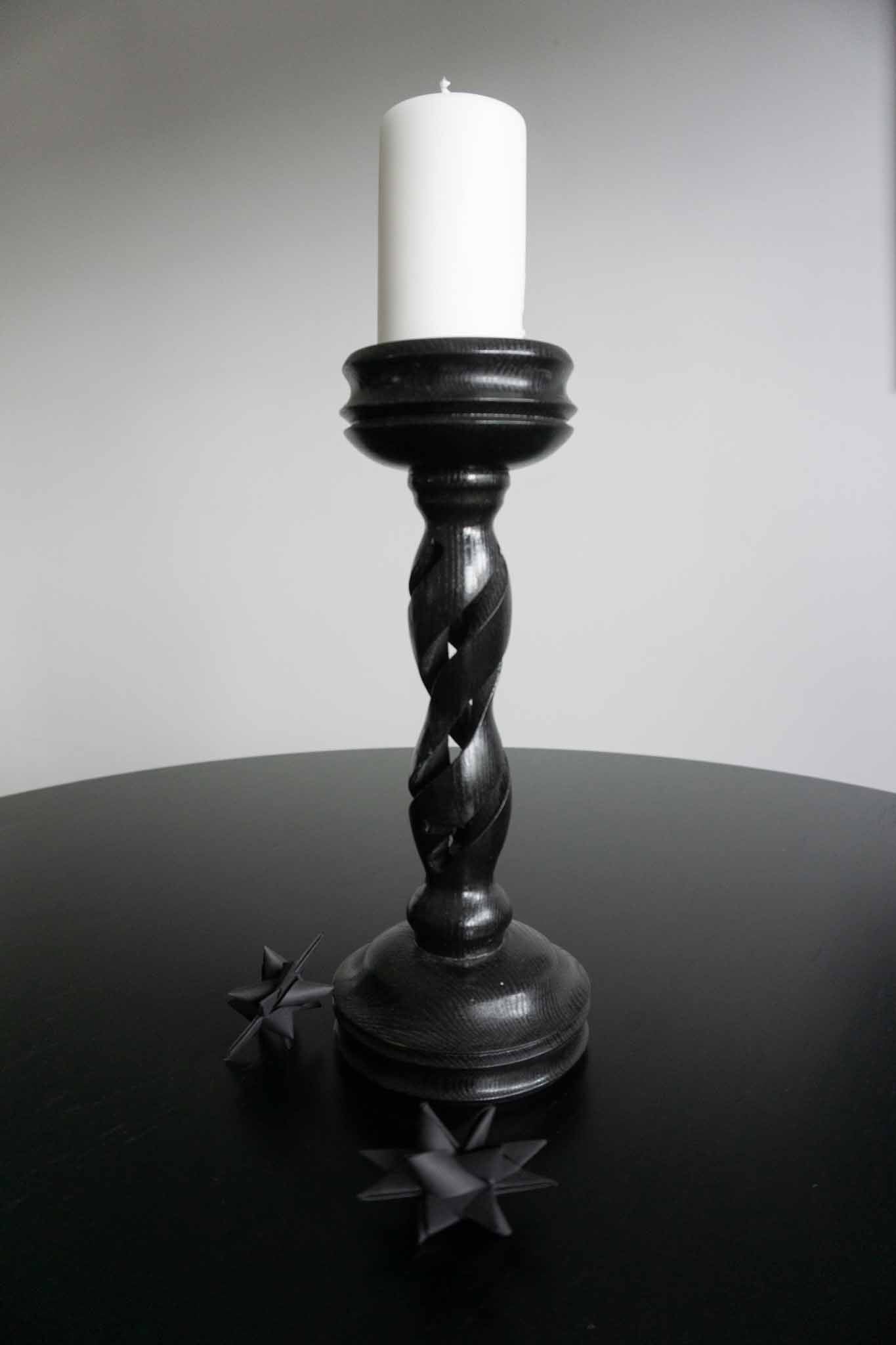 Vintage Kerzenhalter Holz 2 theplaincircle vintage