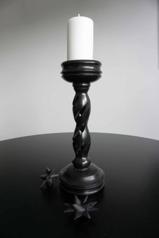 Vintage Kerzenhalter Holz 2 theplaincircle vintage