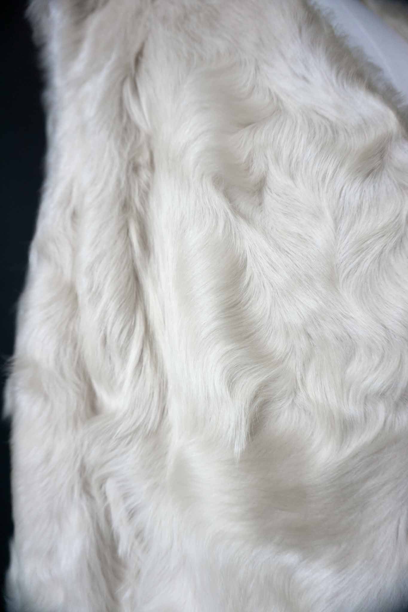 Vintage Pelzweste Lammfell, Creme, M–XL theplaincircle vintage