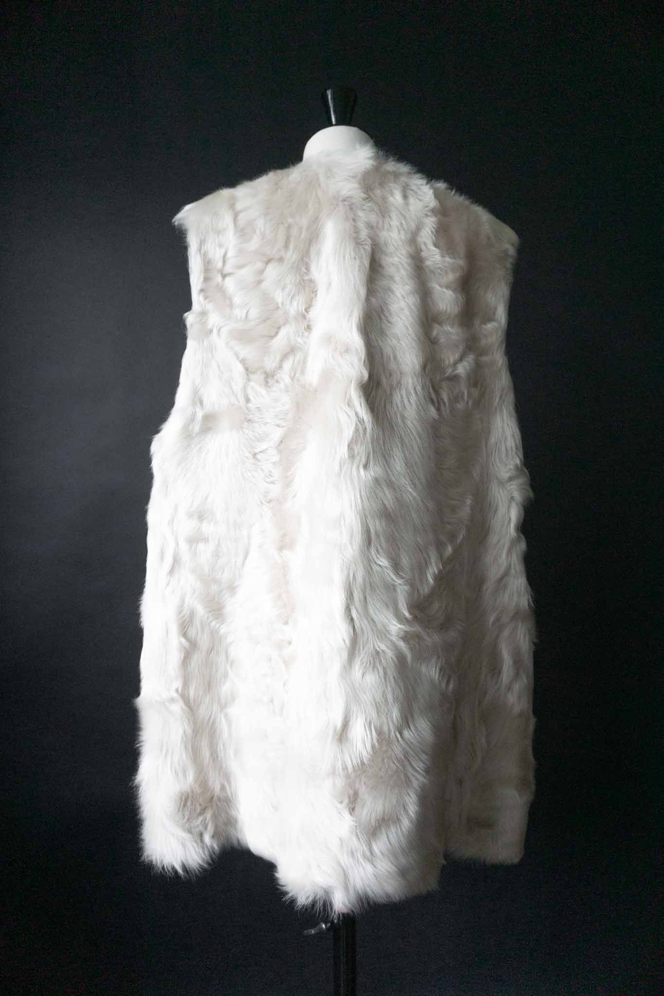 Vintage Pelzweste Lammfell, Creme, M–XL theplaincircle vintage