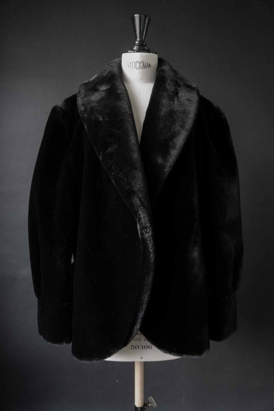Vintage Fake Fur Jacke, Made in Belgium, S–M theplaincircle vintage