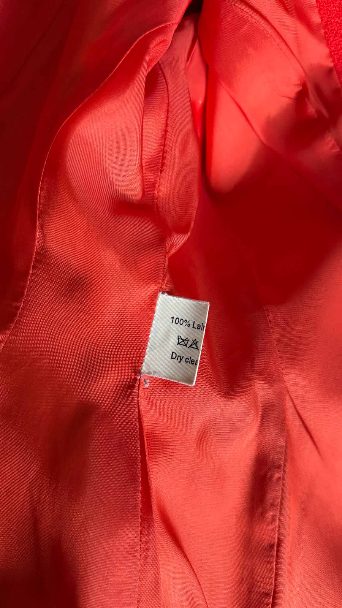 80s Thierry Mugler Blazer rot 100% Wolle 