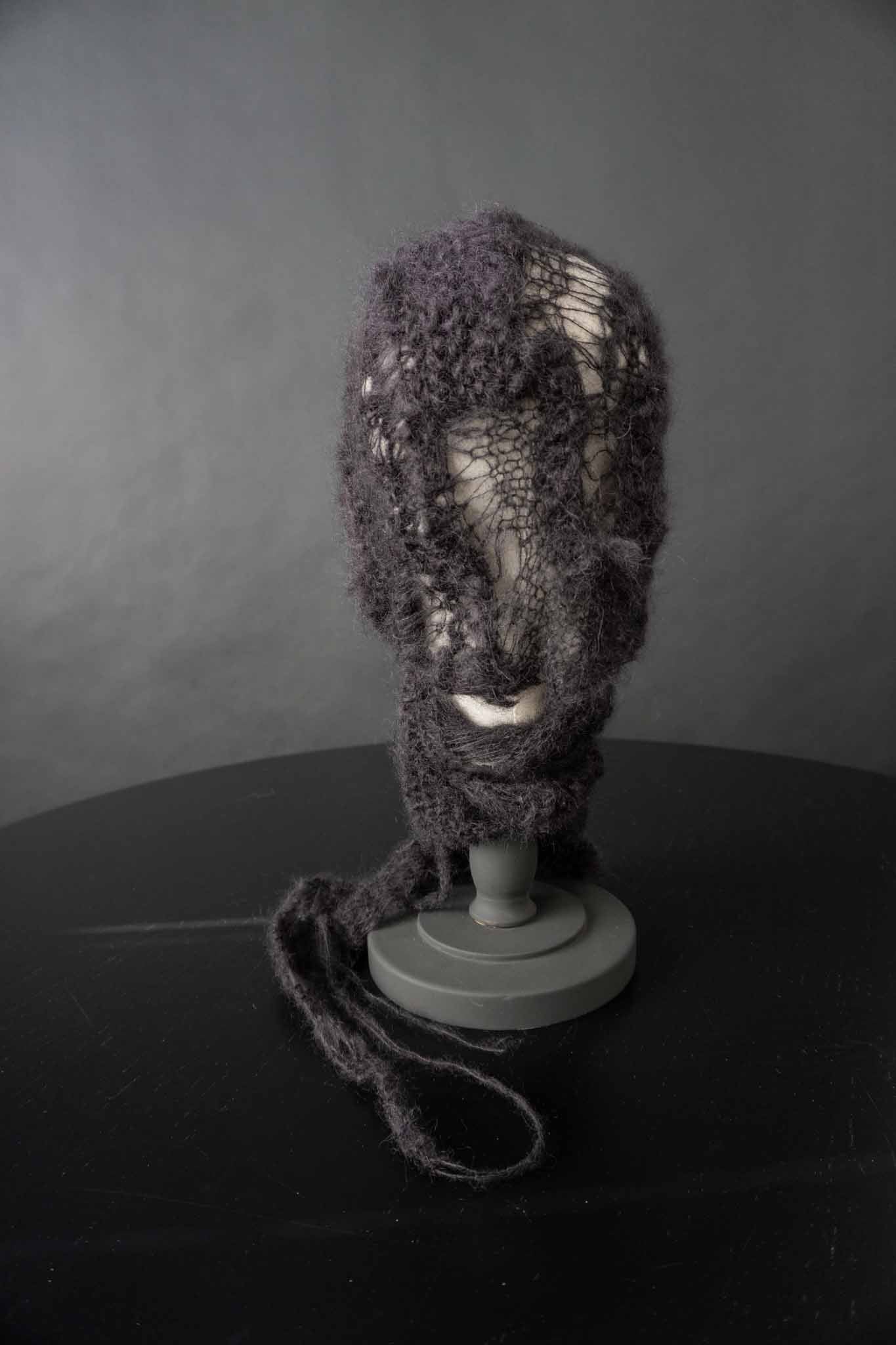 Handmade witchy Schalmütze Seide-Mohair theplaincircle vintage