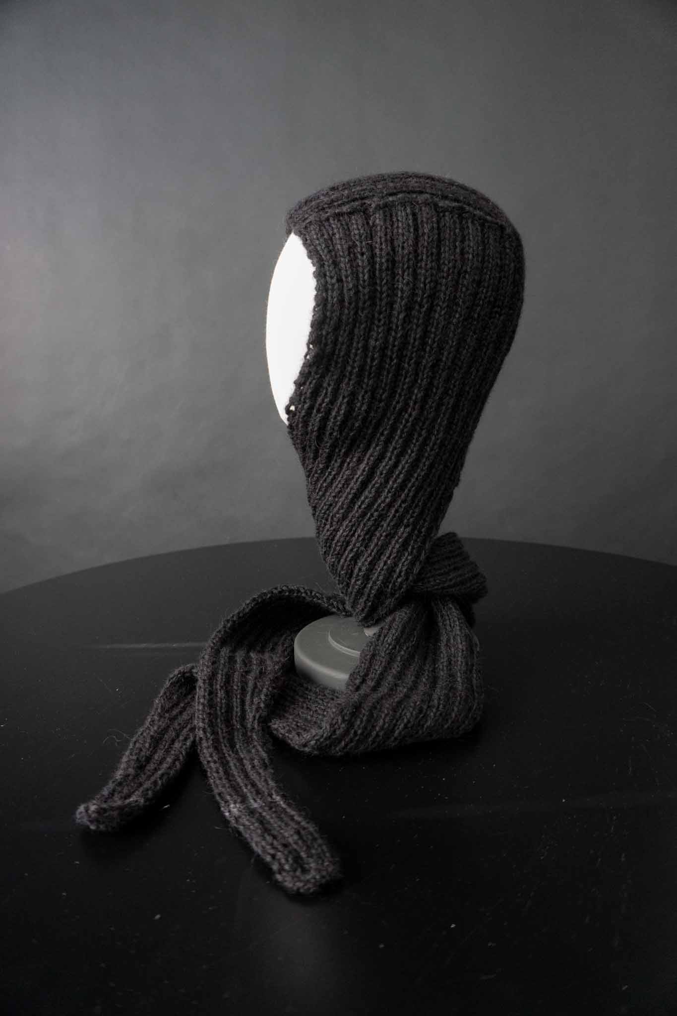 Handmade witchy Schalmütze Mohair-Wolle theplaincircle vintage