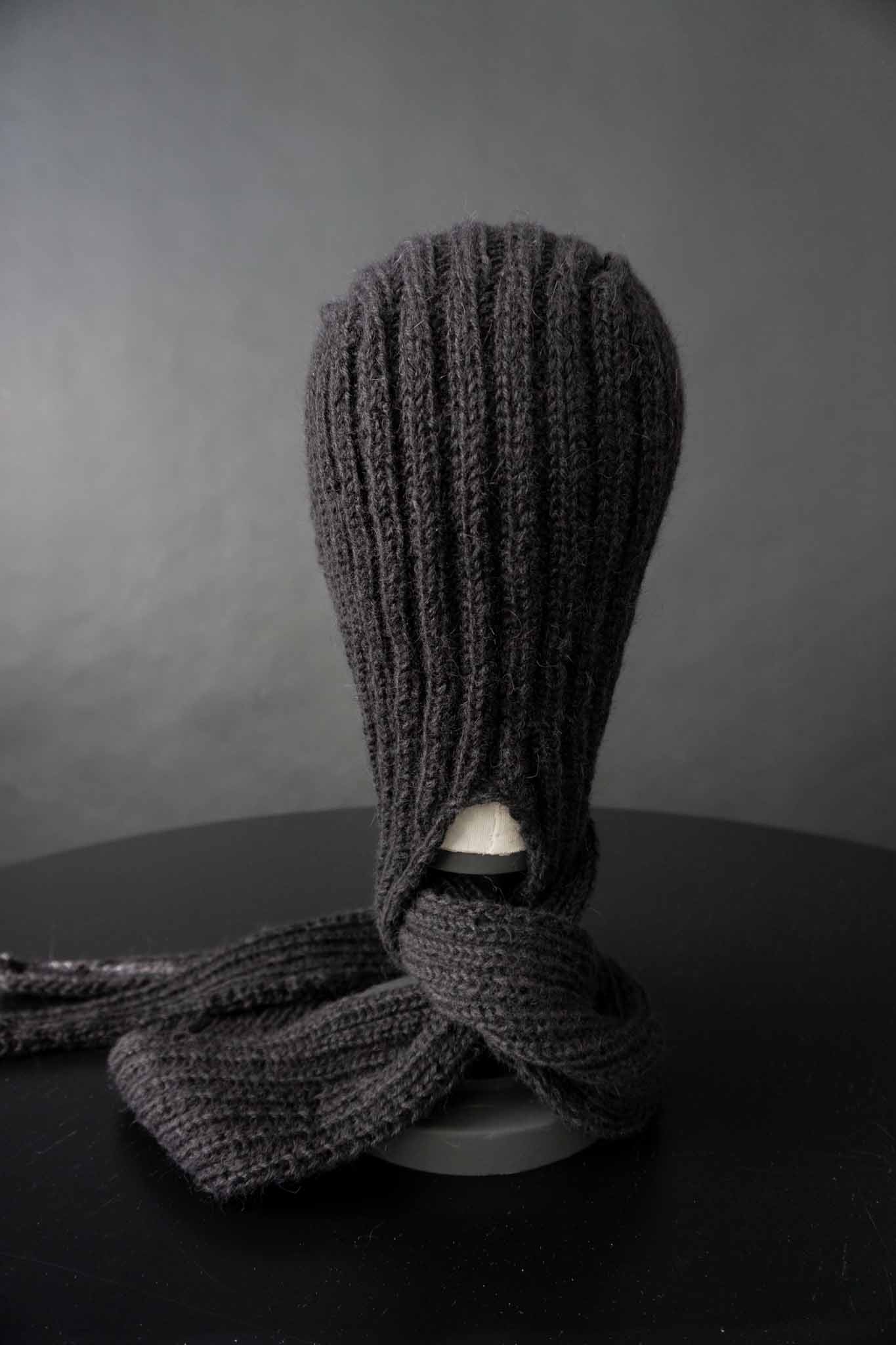 Handmade witchy Schalmütze Mohair-Wolle theplaincircle vintage