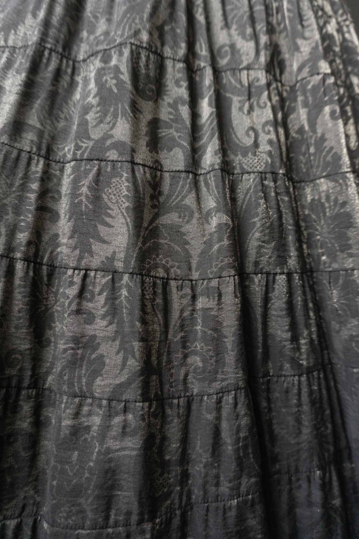 Vintage 80s Midirock, Floral, XS–S theplaincircle vintage