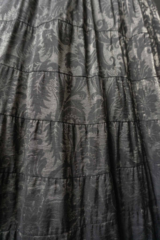 Vintage 80s Midirock, Floral, XS–S theplaincircle vintage