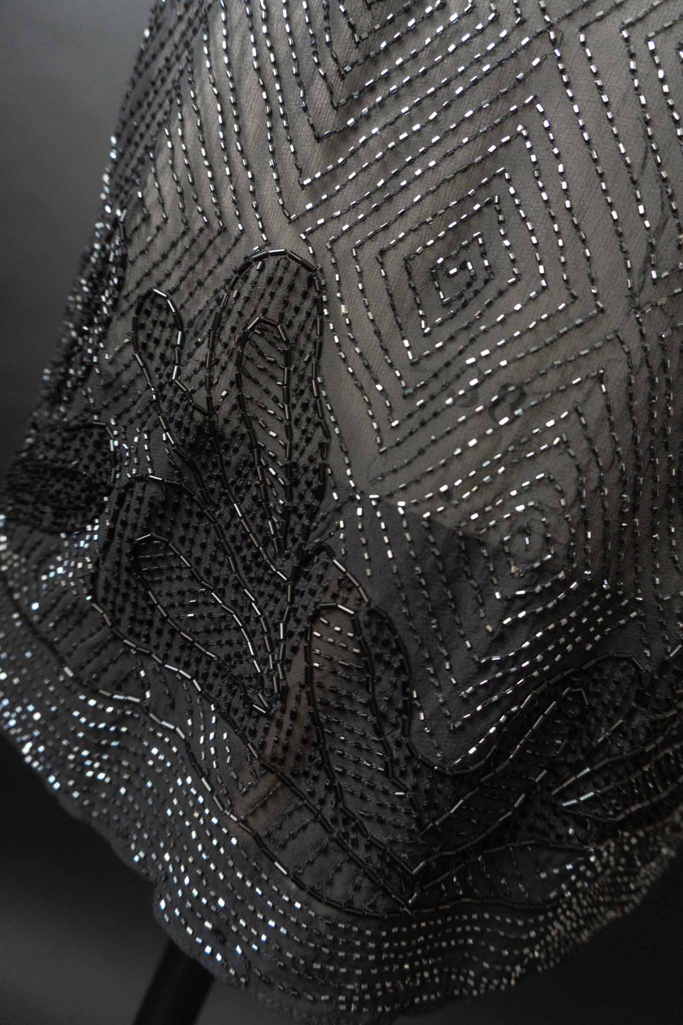 Vintage Y2K Pailettenshirt Schwarz, XS–S theplaincircle vintage