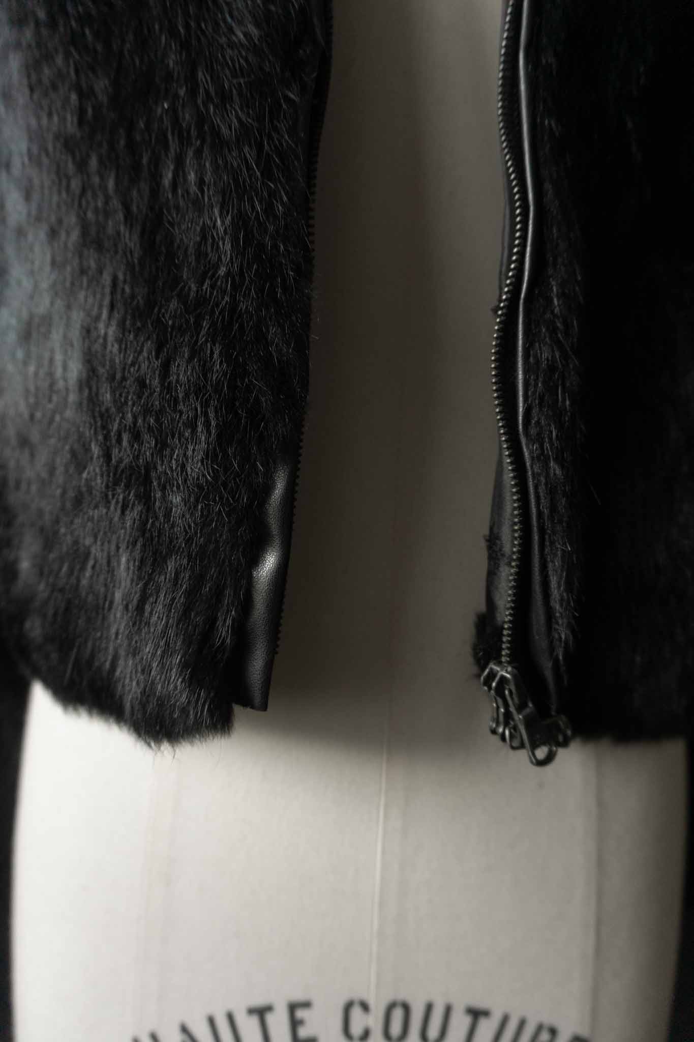 Vintage Pelzjacke Schwarz, XS–S theplaincircle vintage