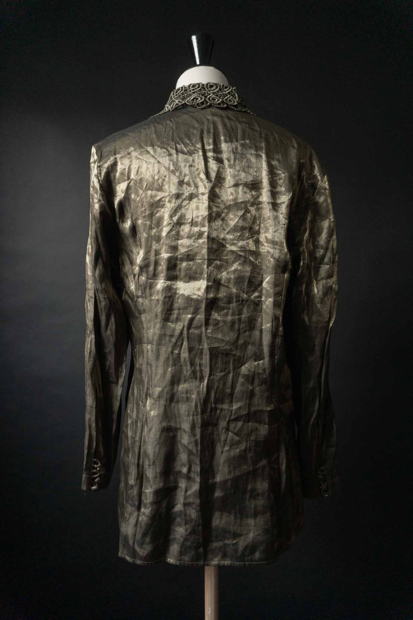 Vintage 80s Bluse Crinkle, S–M theplaincircle vintage