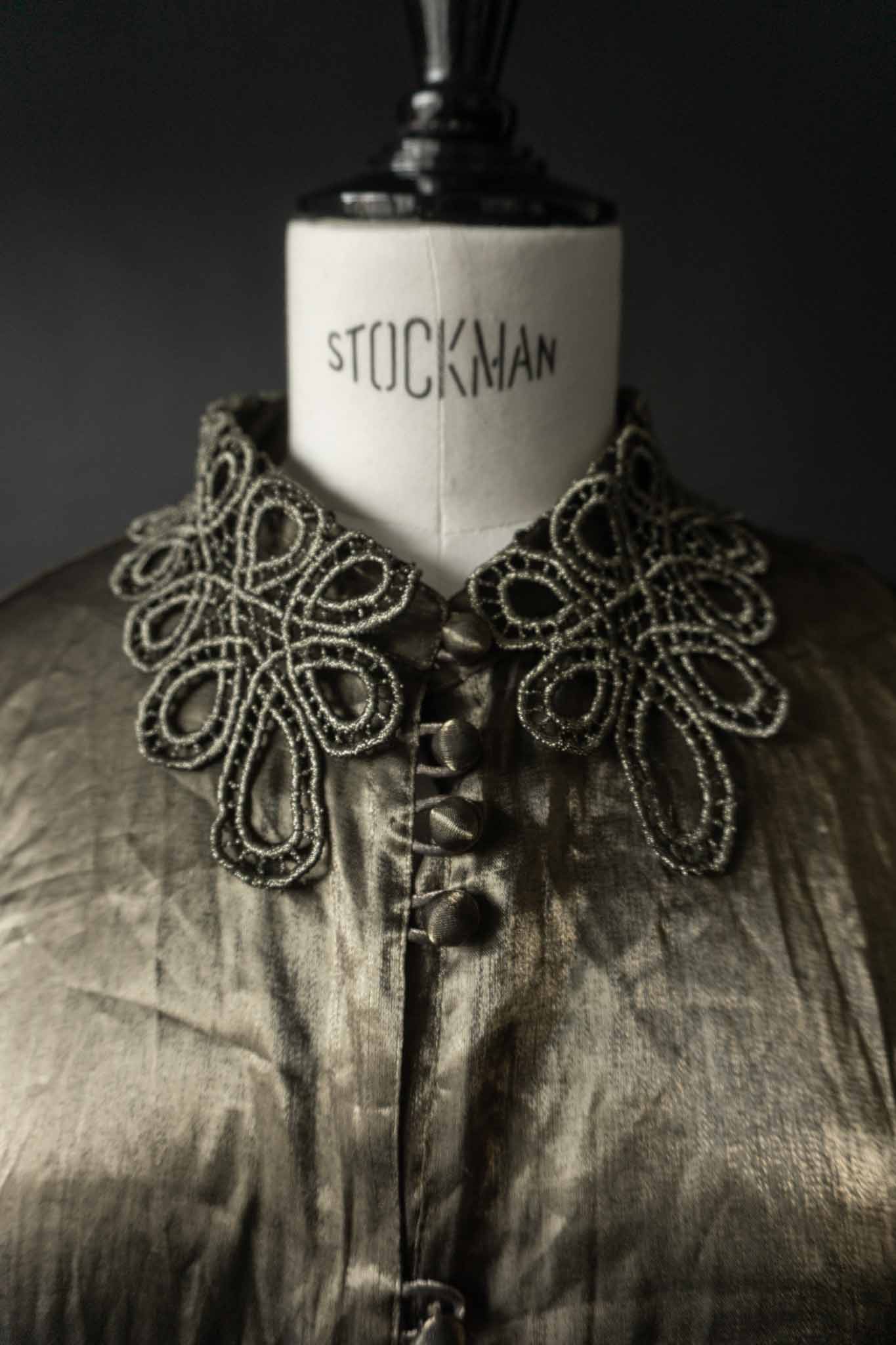 Vintage 80s Bluse Crinkle, S–M theplaincircle vintage