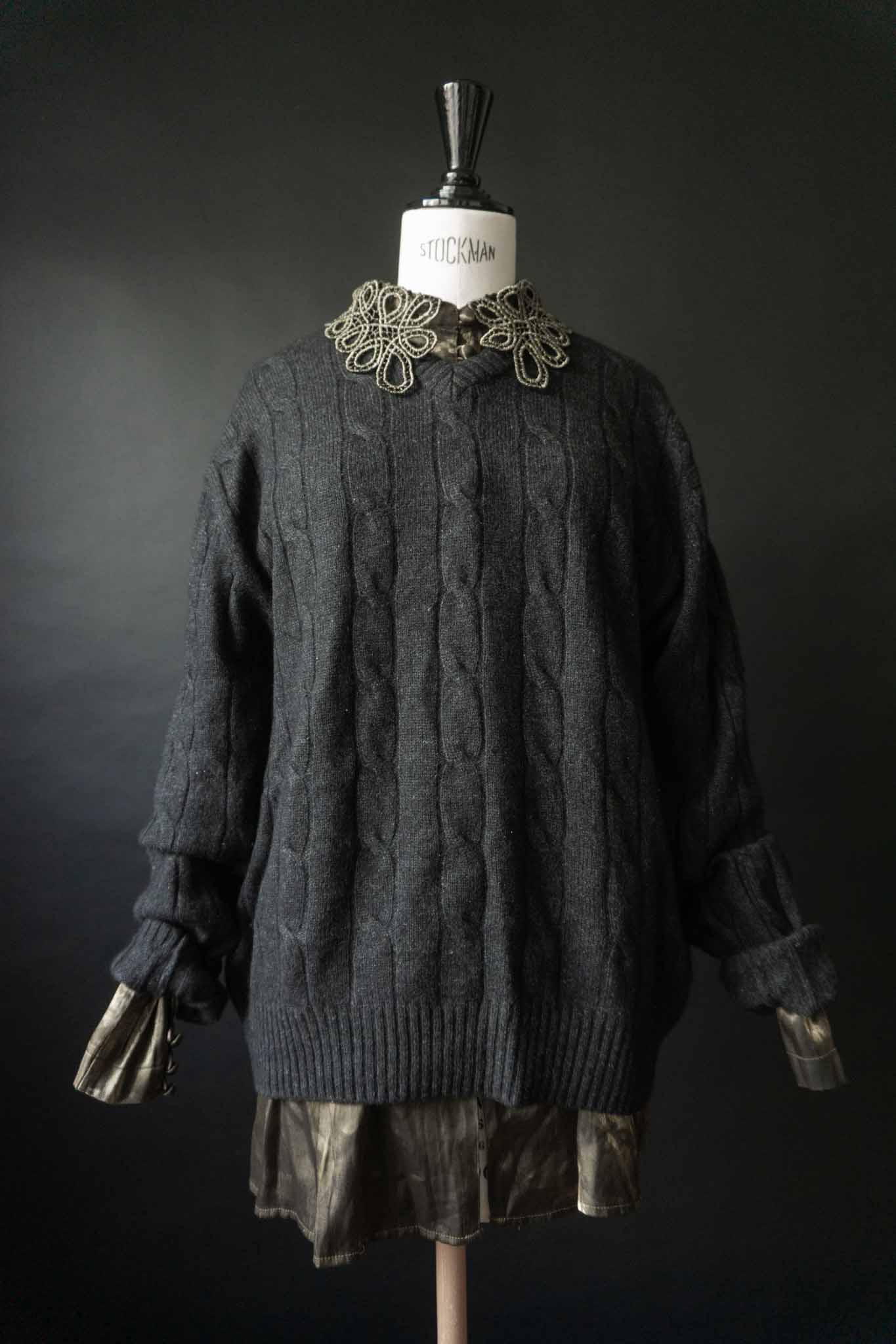 Vintage 80s Bluse Crinkle, S–M theplaincircle vintage