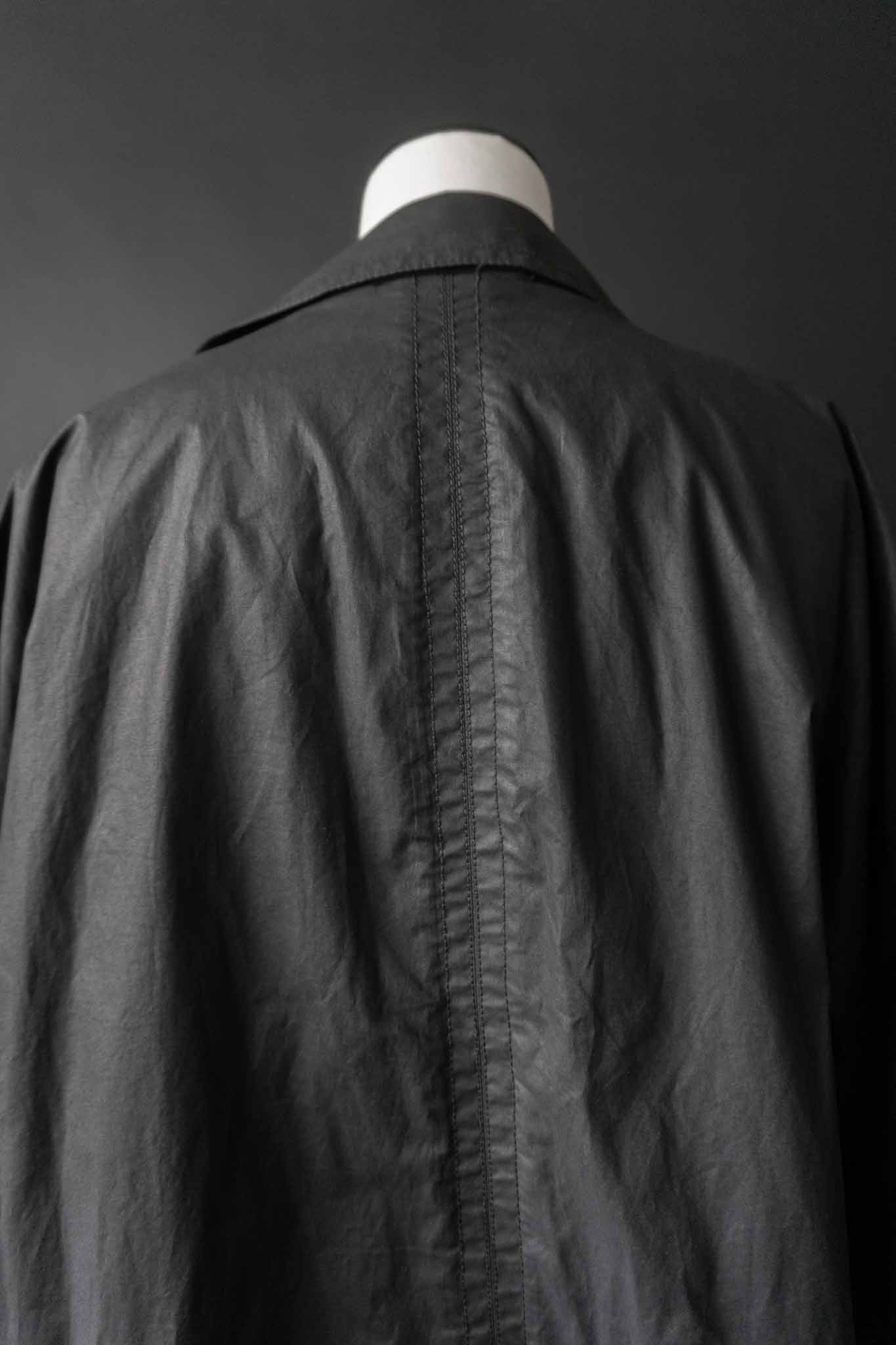 Schwarzer Avantgarde-Mantel von Doris Hartwich mit Reißverschlüssen