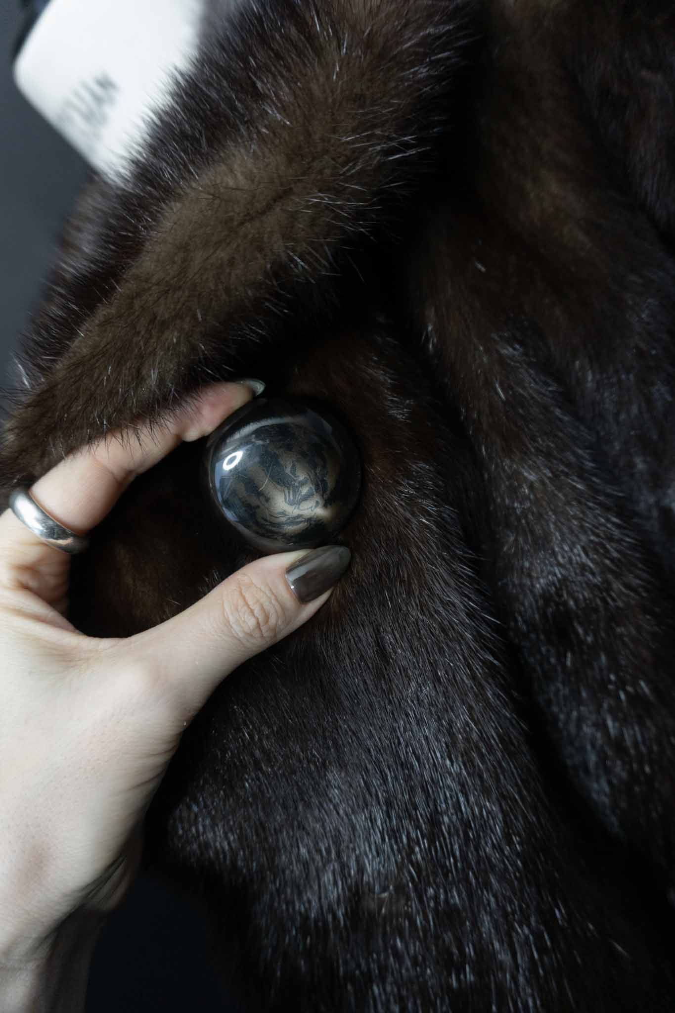 Vintage Nerzmantel, S–M