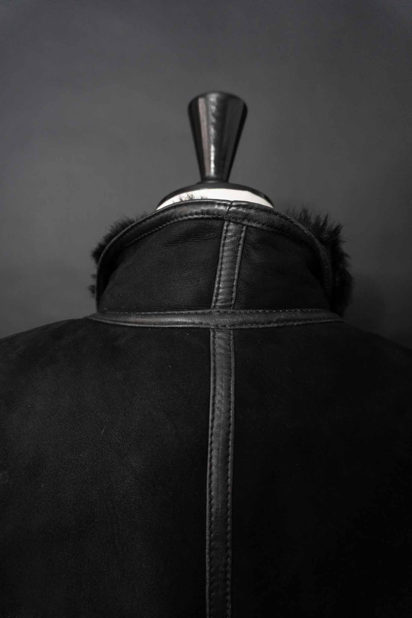 Vintage 80s Shearling Mantel, M–L