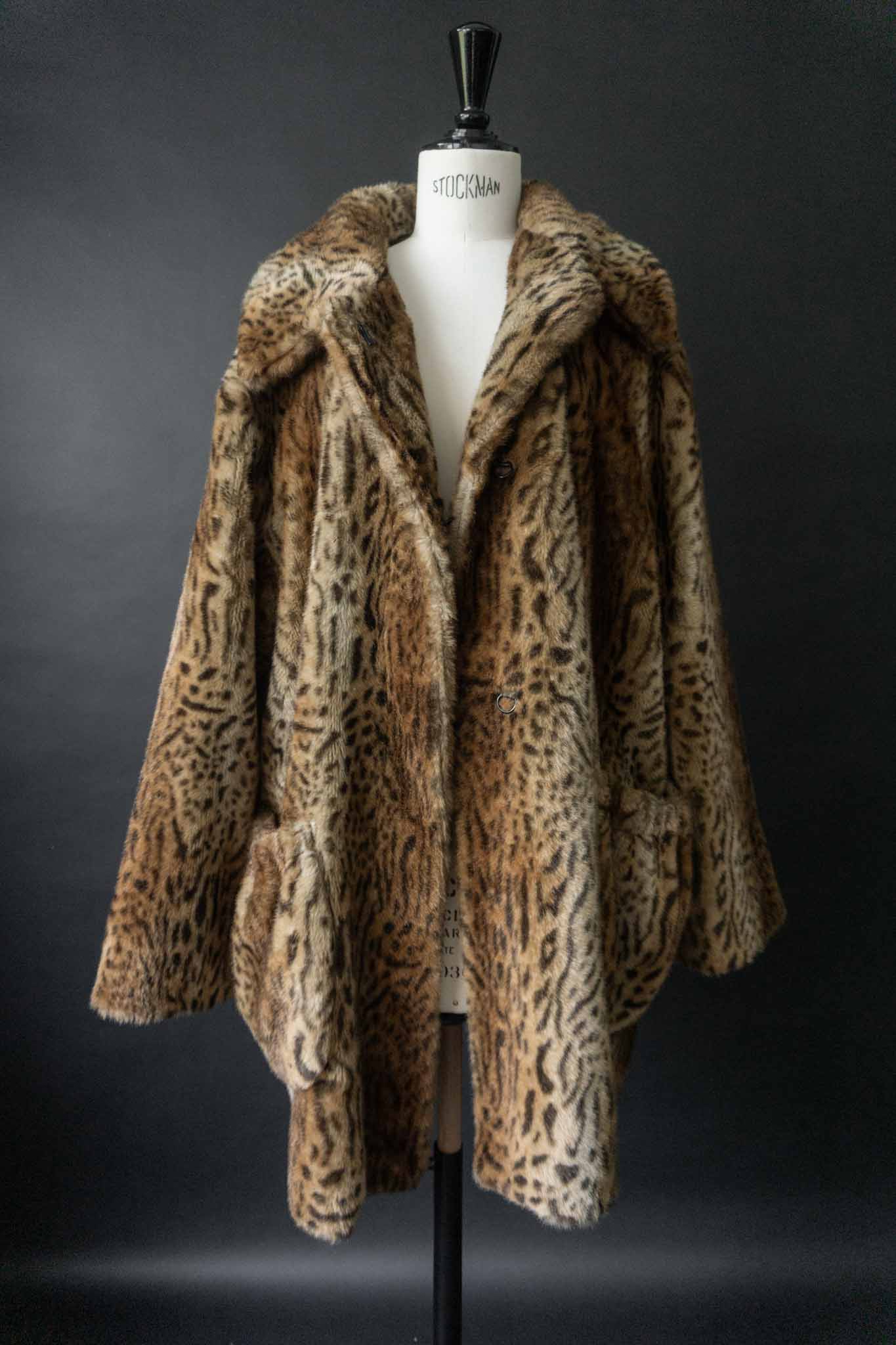 Vintage Fuchs Schmitt Leopardenmantel aus den 80ern, oversized geschnitten