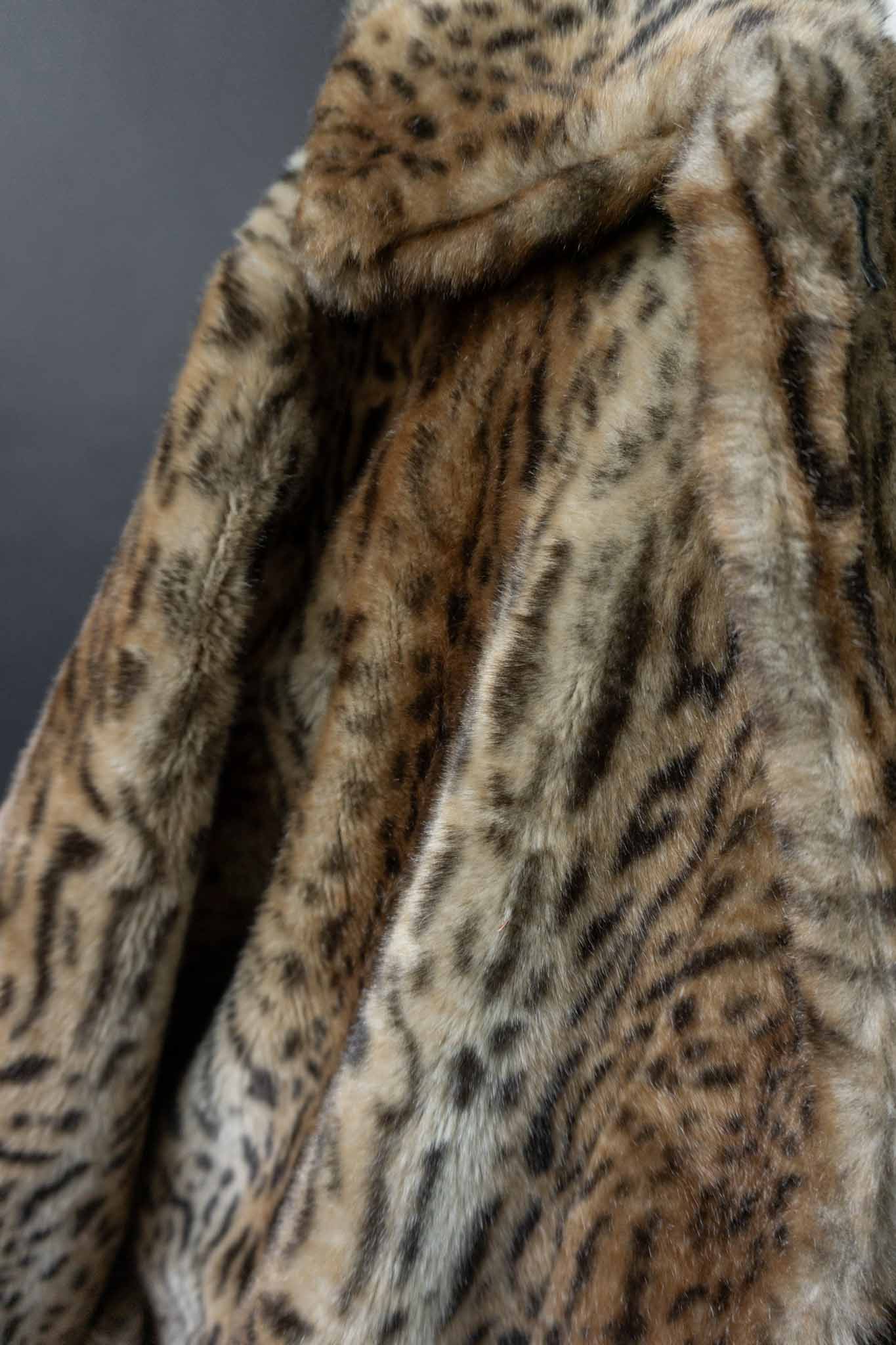 Vintage Fuchs Schmitt Leopardenmantel aus den 80ern, oversized geschnitten