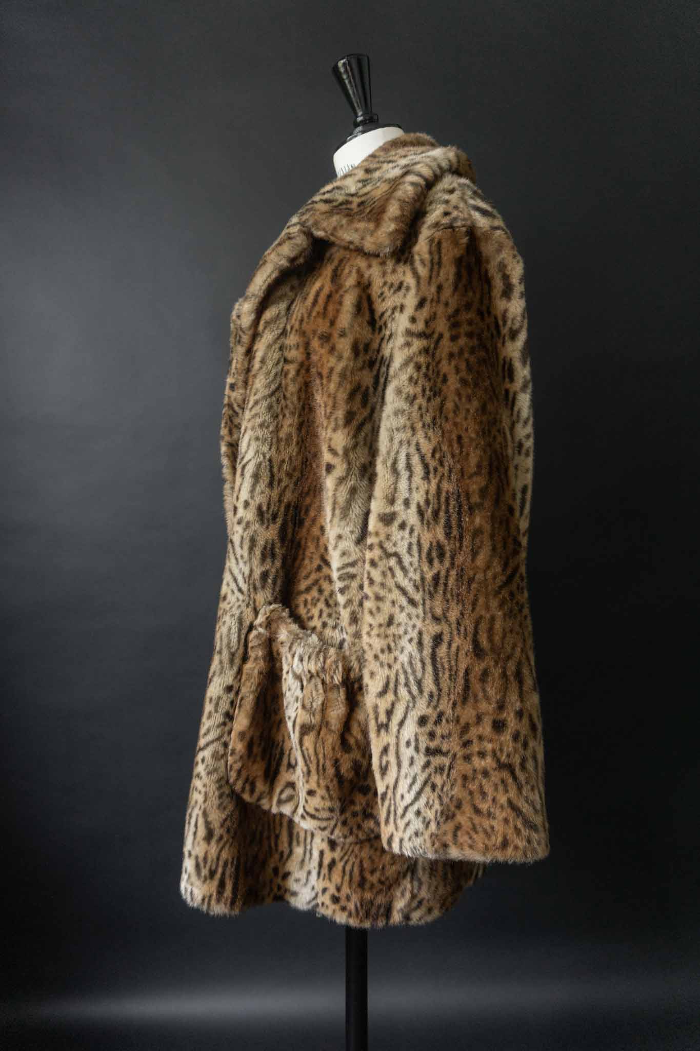 Vintage Fuchs Schmitt Leopardenmantel aus den 80ern, oversized geschnitten